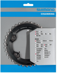Shimano  Chainring 36T-BC for 36-26T