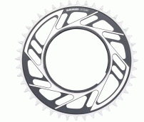 Sram  CHAIN RING ROAD 44T THREADED MOUNT X-SYNC 6.5MM OFFSET RED E1 BLACK/SILVER (including thread back up pin for chainring)

