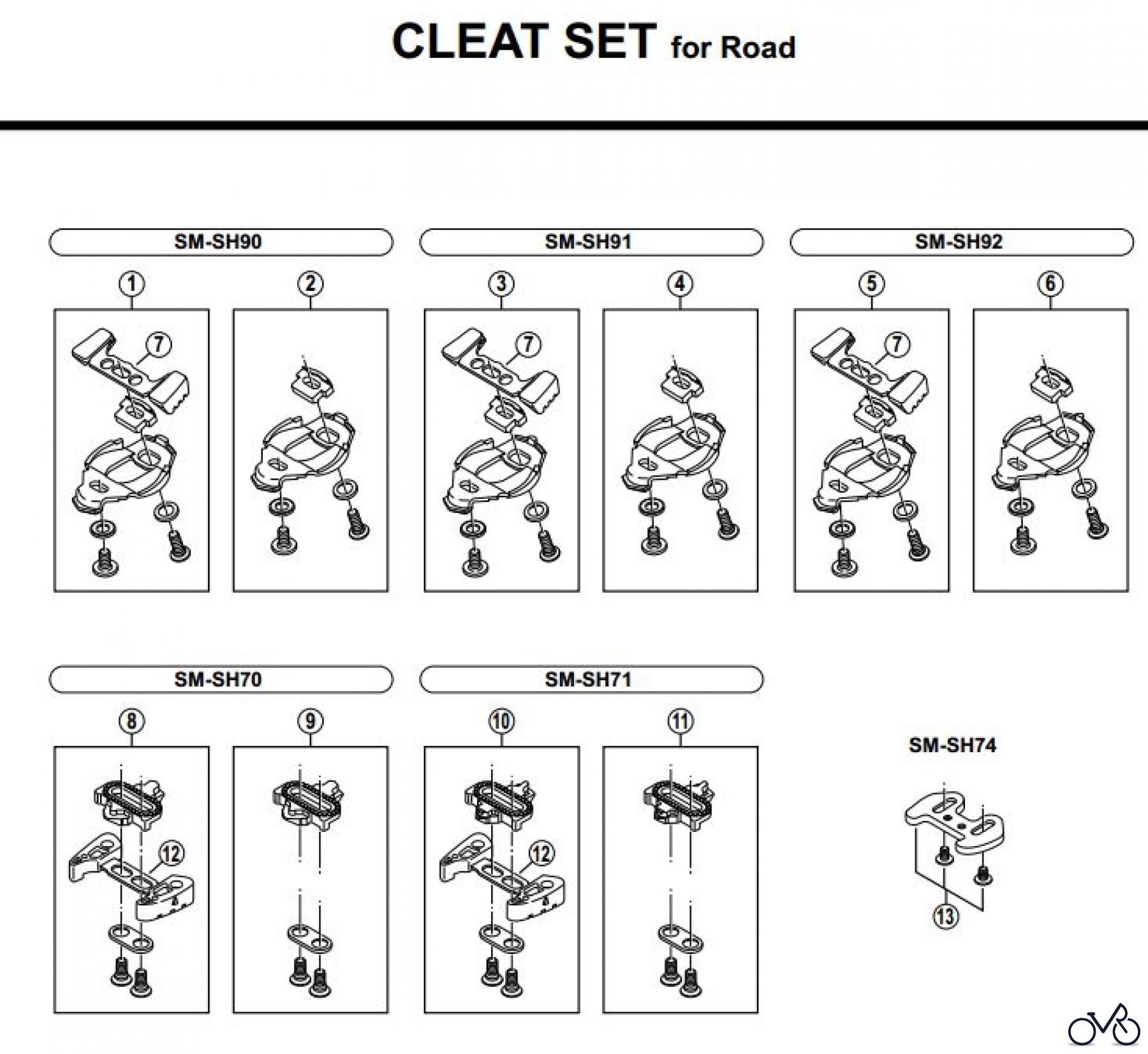 Shimano PD Pedal - Pedale Cleat-Set-Road