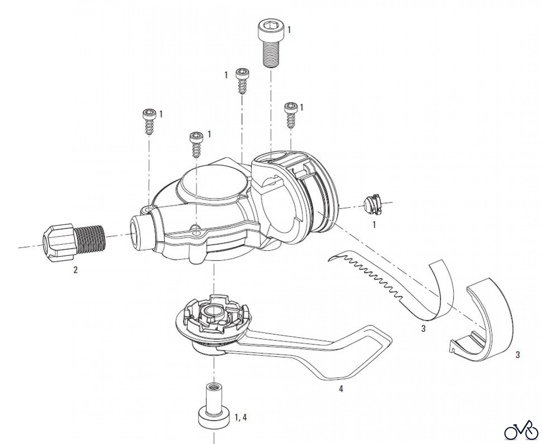 Sram Sram ROCKET, ATTACK (05-09) / DUALDRIVE (06-08) / SX5 (07) - TRIGGER SHIFTER 3x9