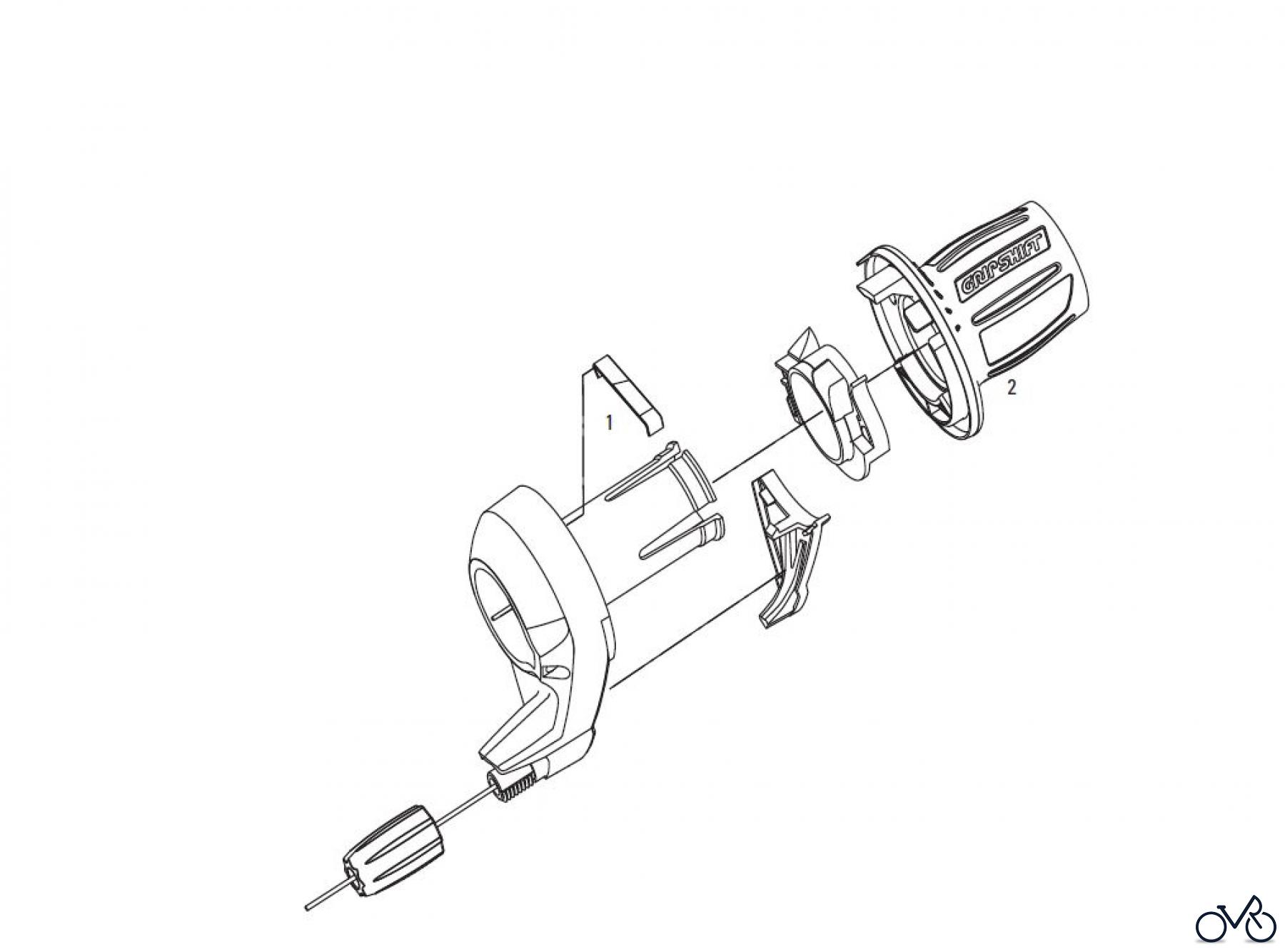 Sram Sram 3.0 COMP / 3.0 / MRX COMP / MRX - TWIST SHIFTER 3x9