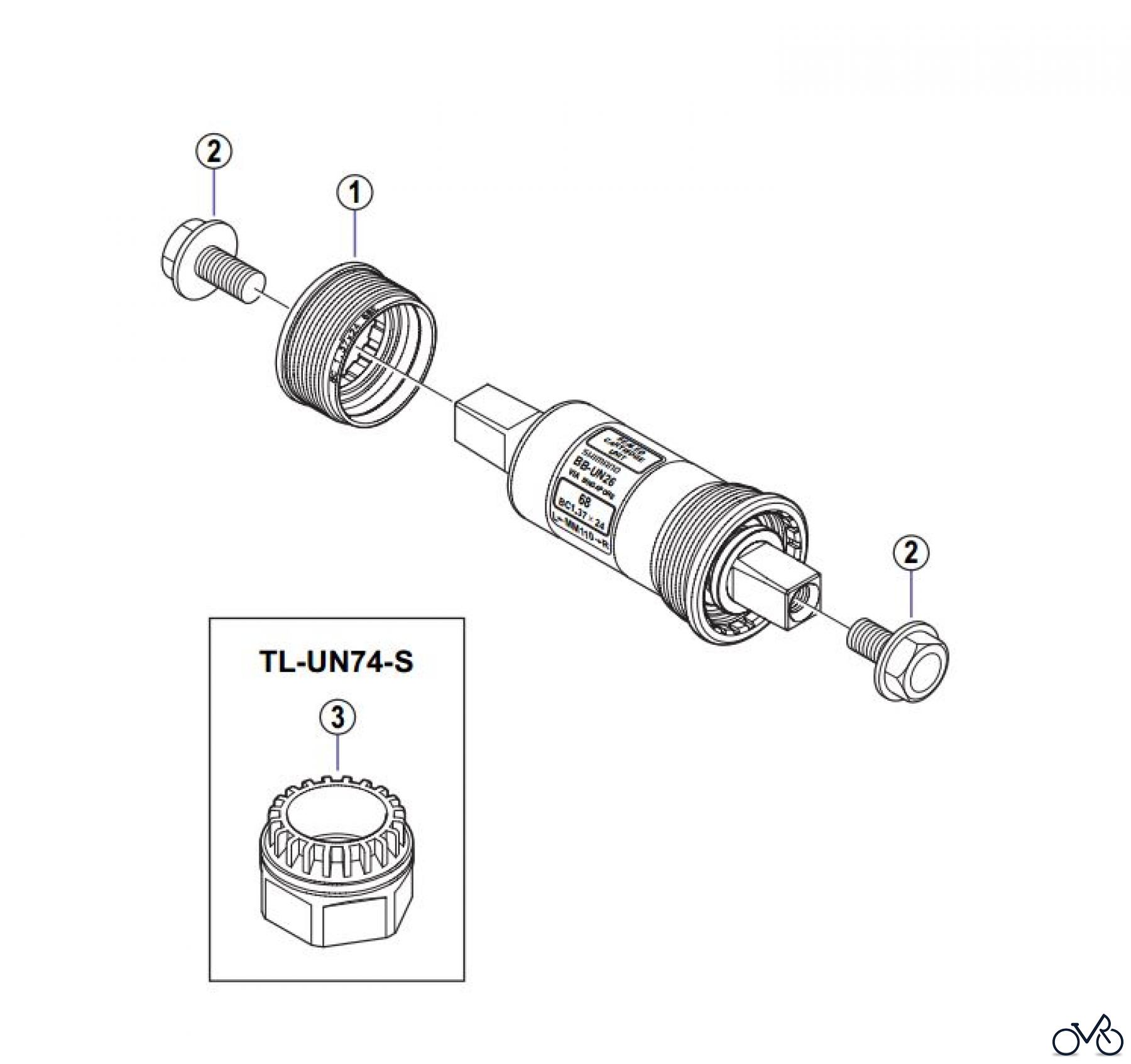 Shimano BB Bottom Bracket- Tretlager BB-UN26