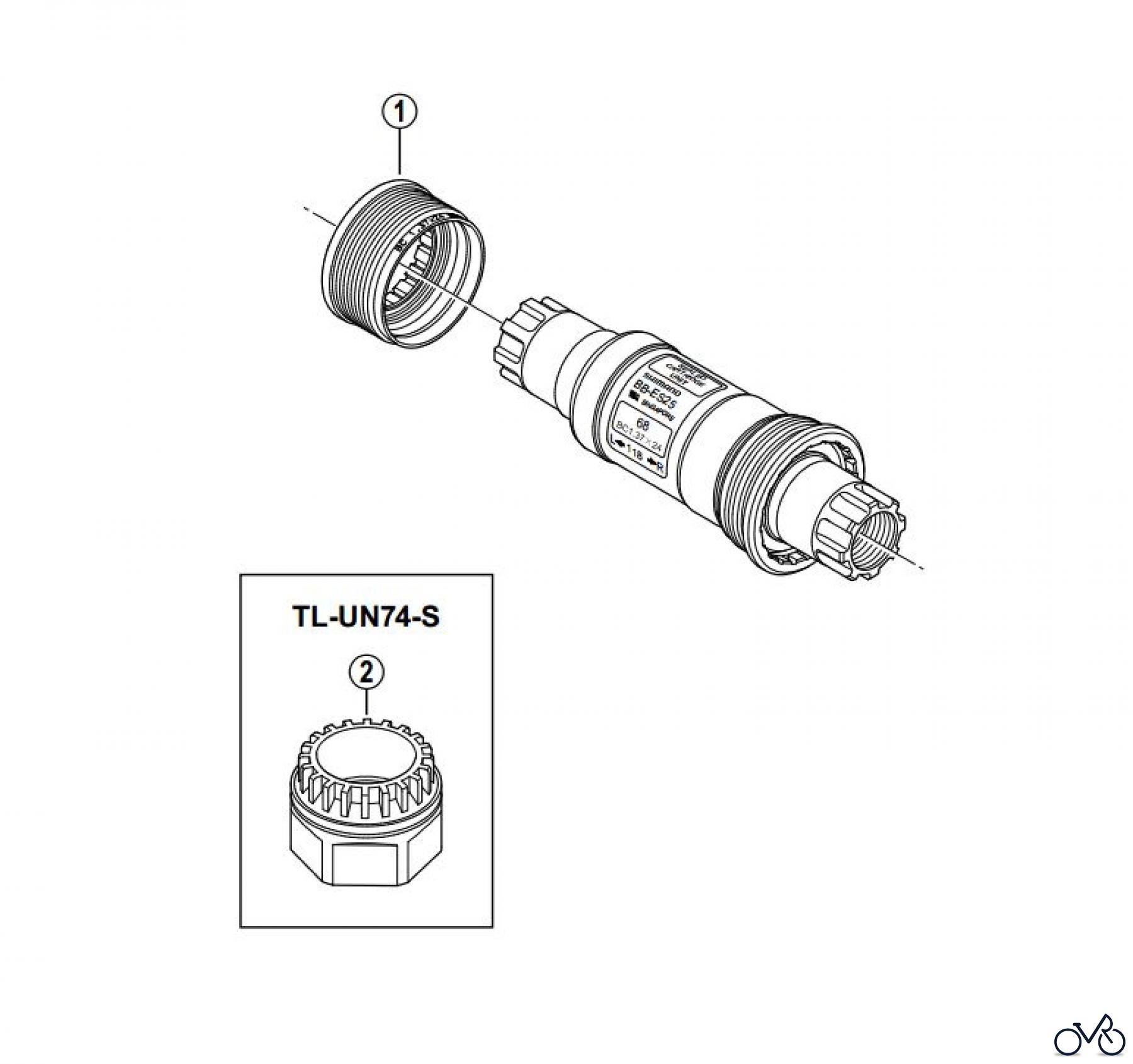 Shimano BB Bottom Bracket- Tretlager BB-ES25