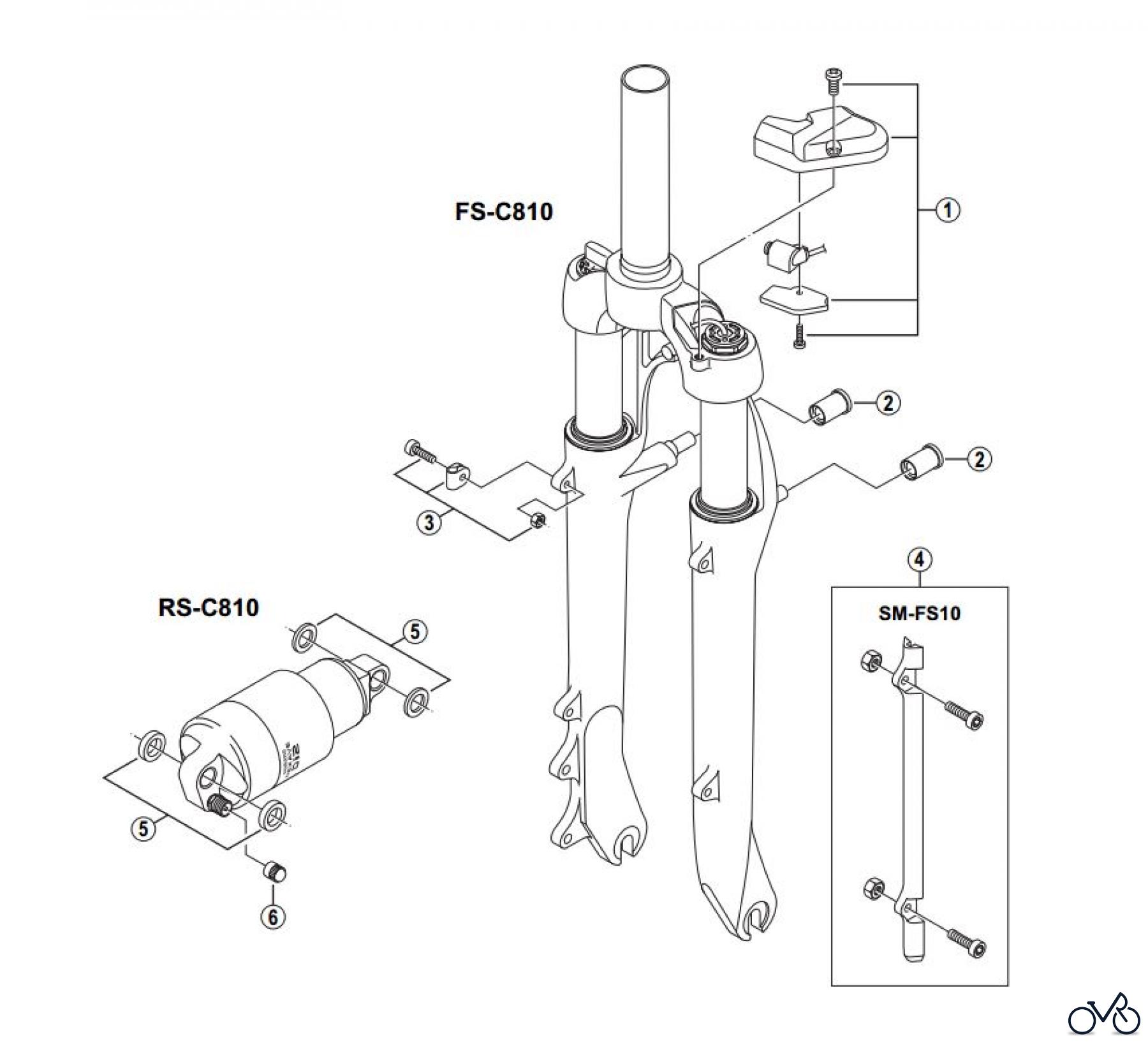 Shimano FS Front Suspension - Federgabel FS-C810