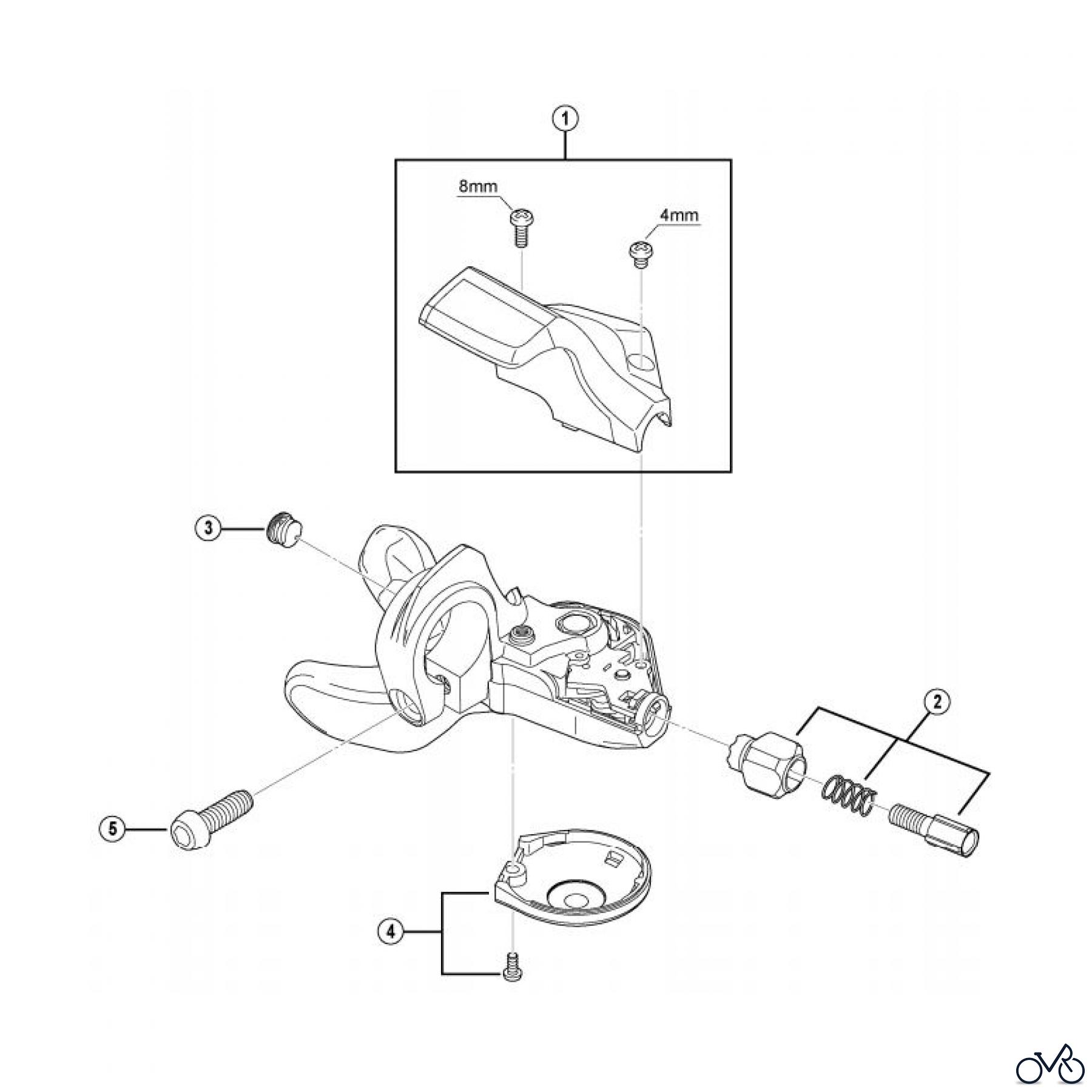 Shimano SL Shift Lever - Schalthebel SL-2403