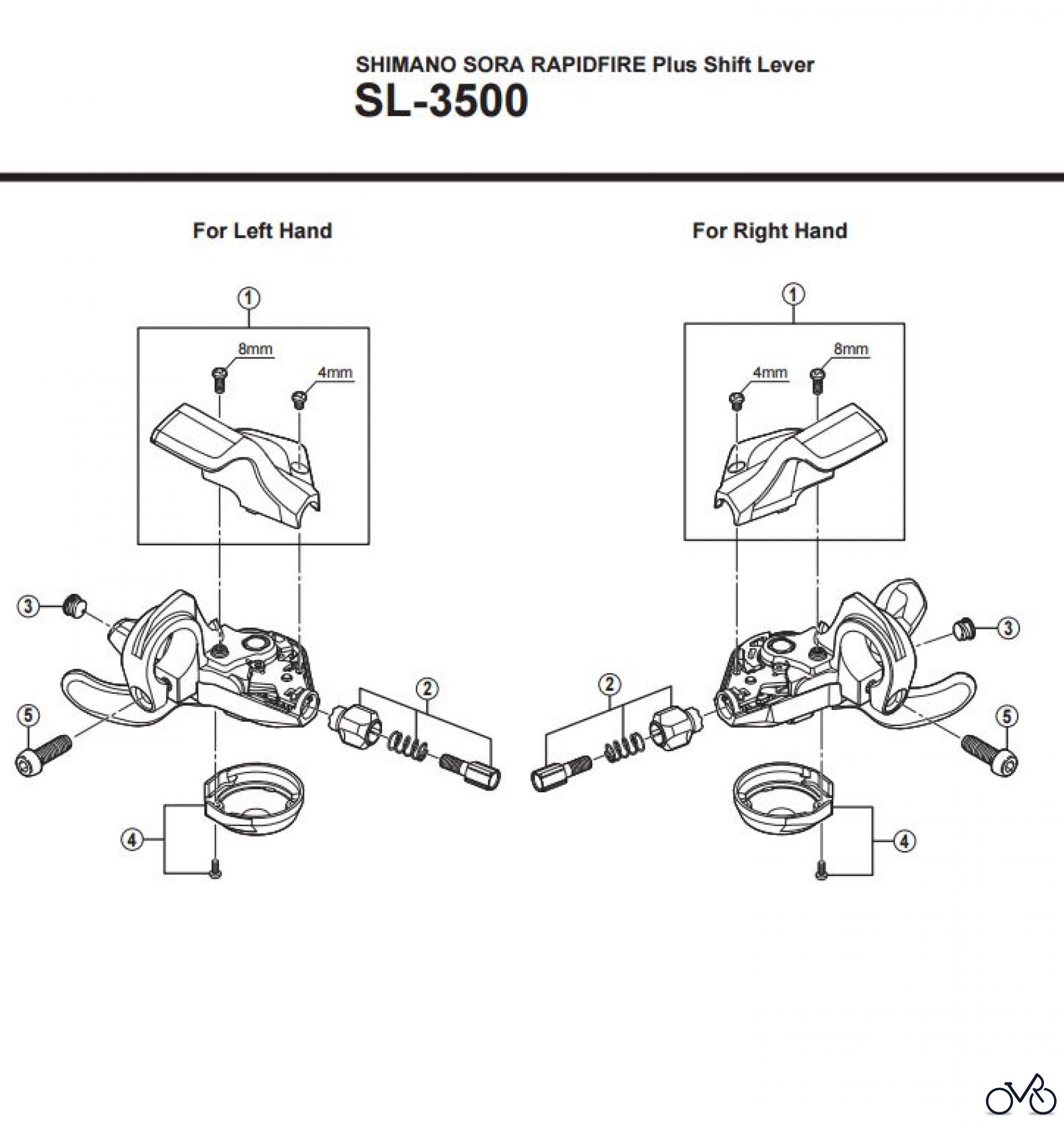 Shimano SL Shift Lever - Schalthebel SL-3500