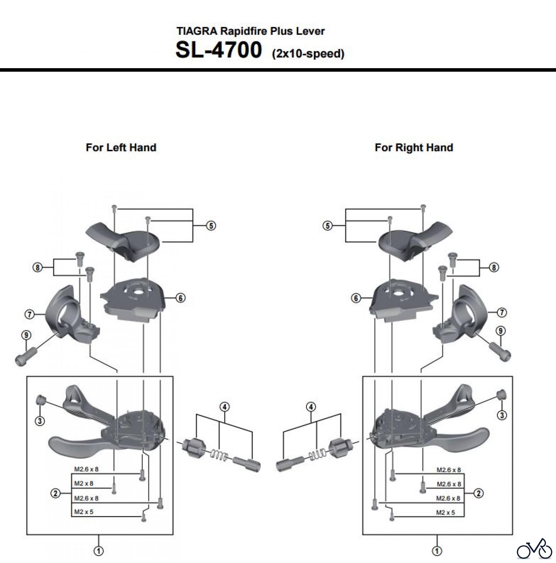 Shimano SL Shift Lever - Schalthebel SL-4700 TIAGRA Rapidfire Plus Lever