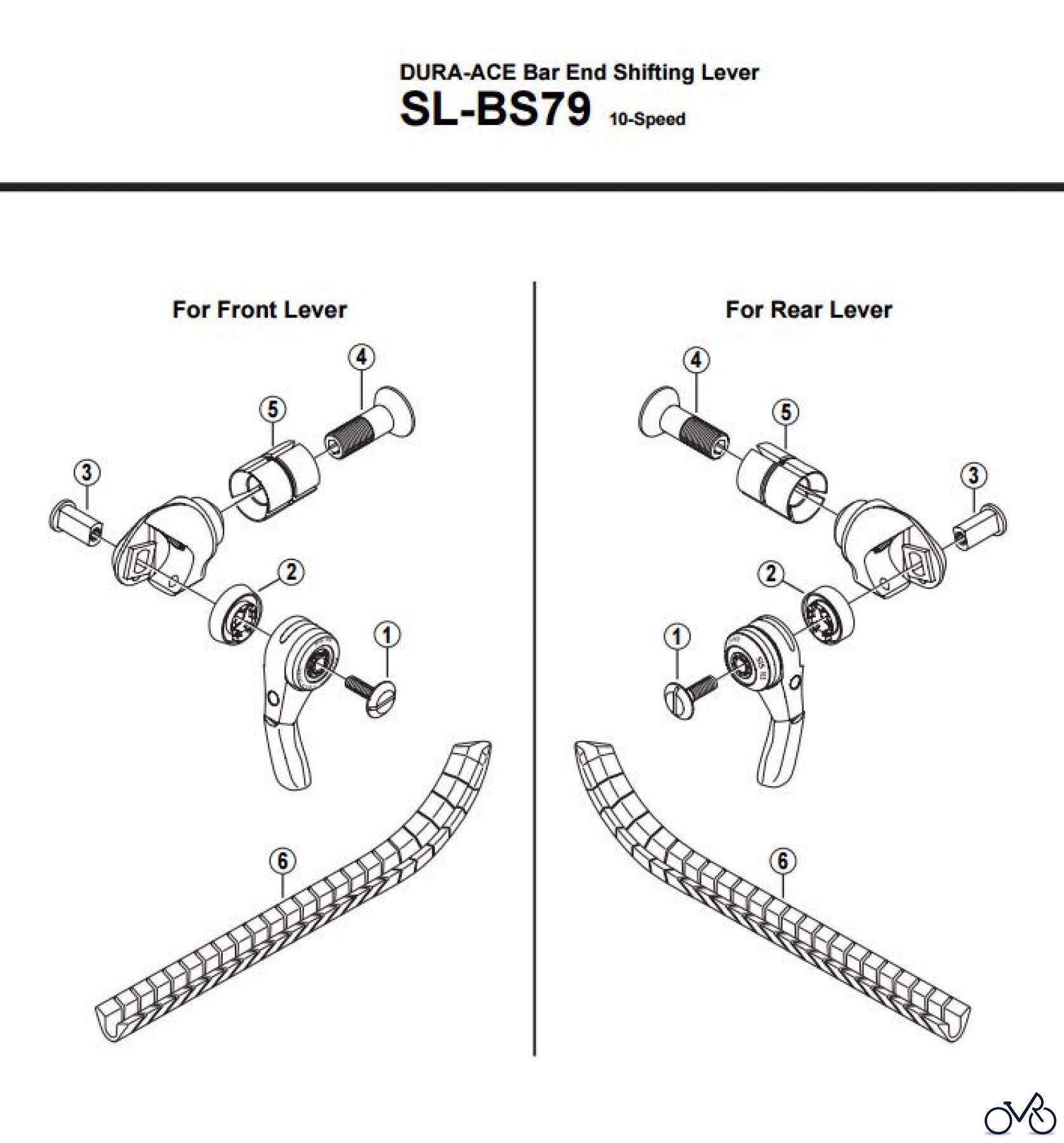 Shimano SL Shift Lever - Schalthebel SL-BS79 DURA-ACE Bar End Shifting Lever