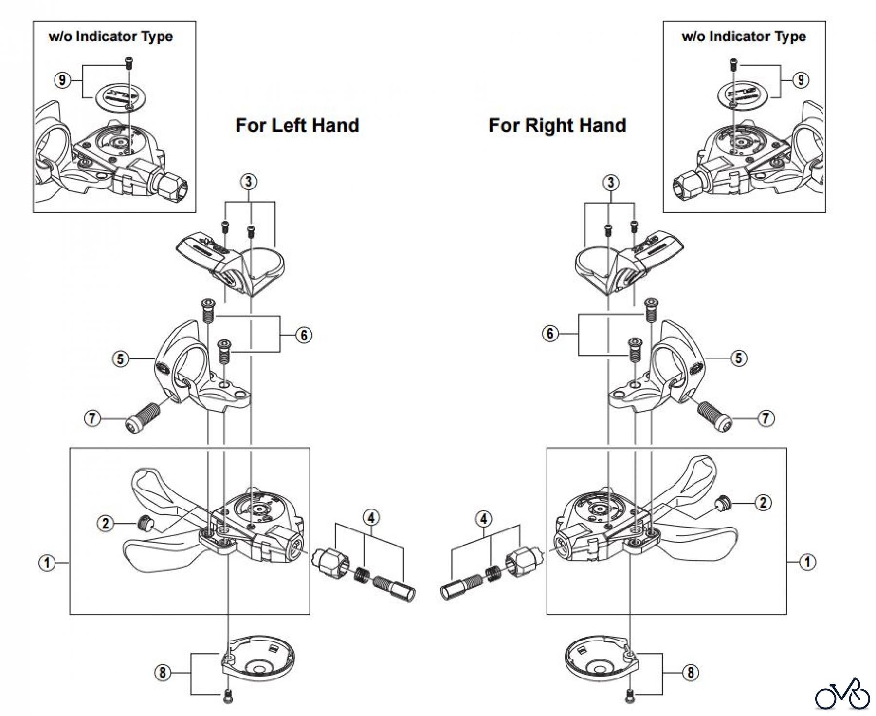 Shimano SL Shift Lever - Schalthebel SL-M660 SHIMANO SLX Mega-9 Rapidfire Lever