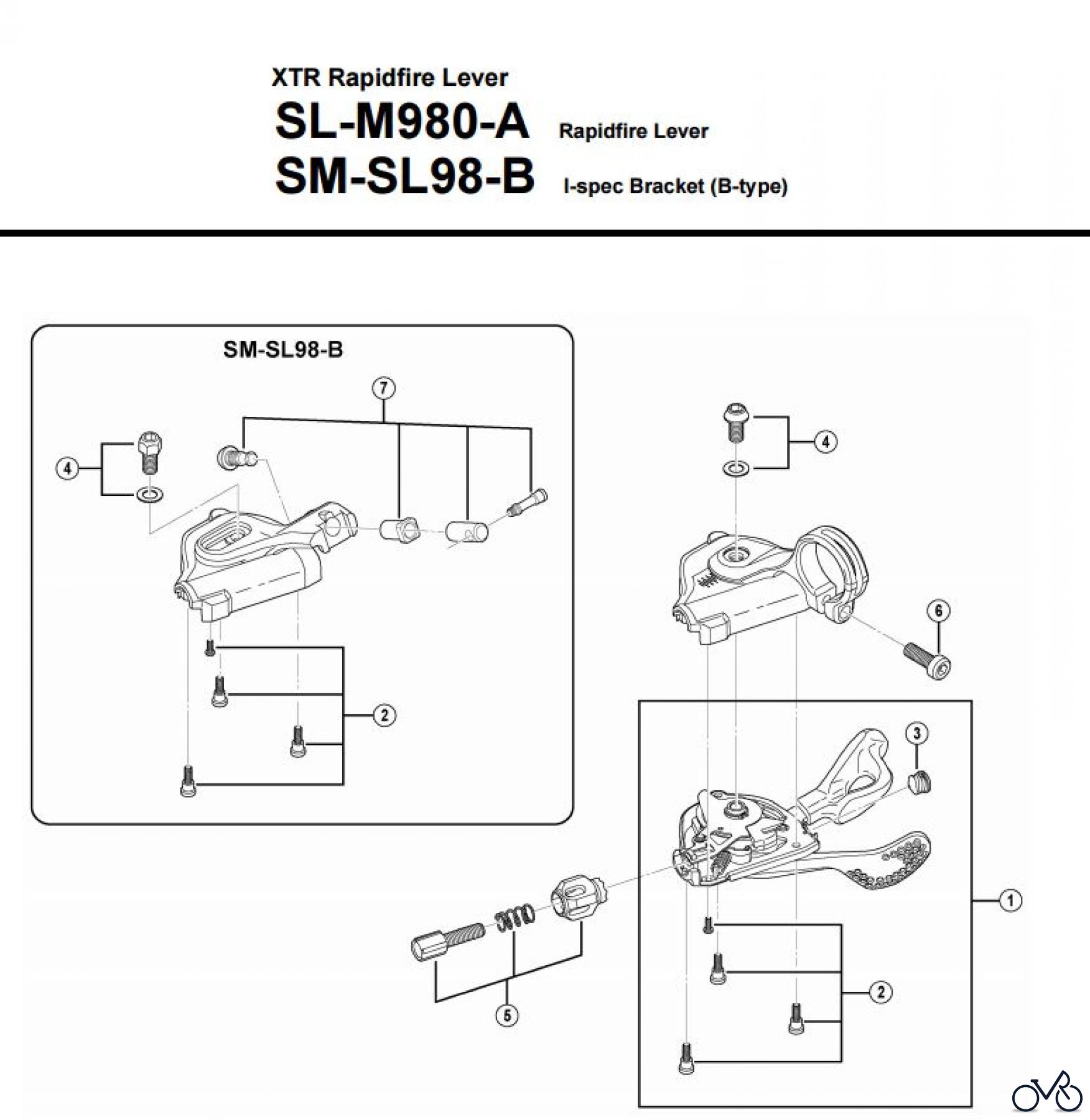 Shimano SL Shift Lever - Schalthebel SL-M980-A -3310A