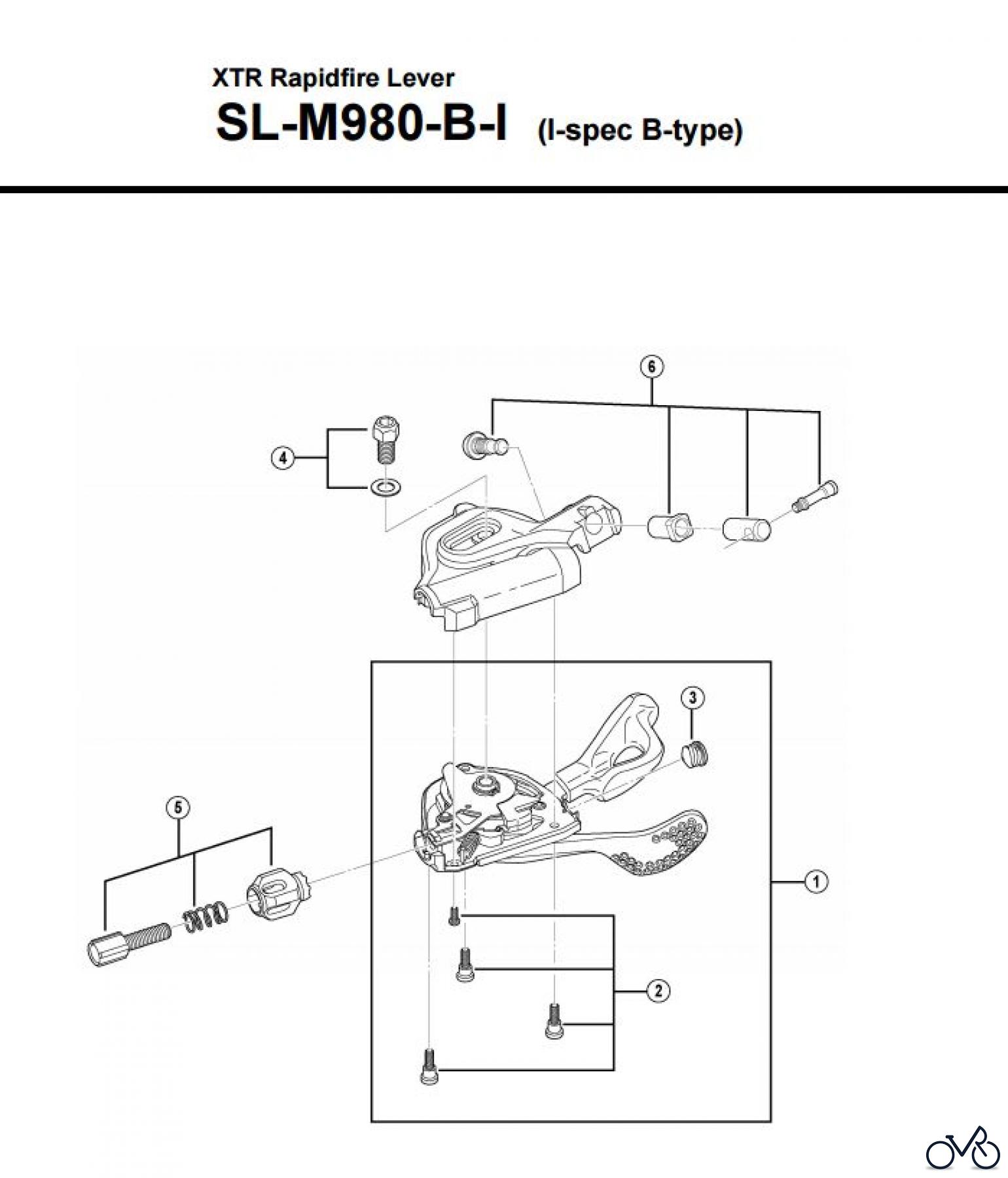 Shimano SL Shift Lever - Schalthebel SL-M980-B-I-3615