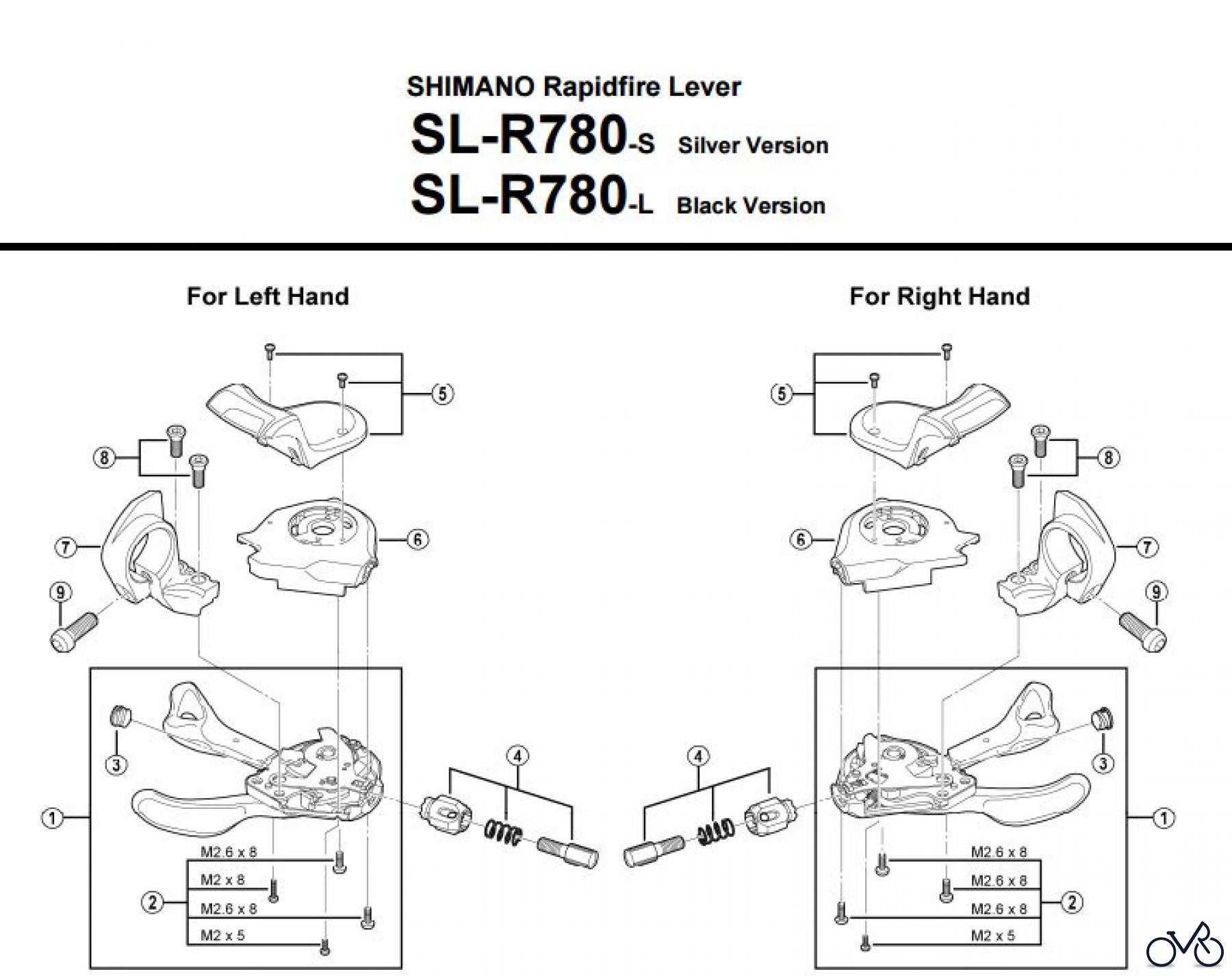 Shimano SL Shift Lever - Schalthebel SL-R780 _3220 SHIMANO Rapidfire Lever