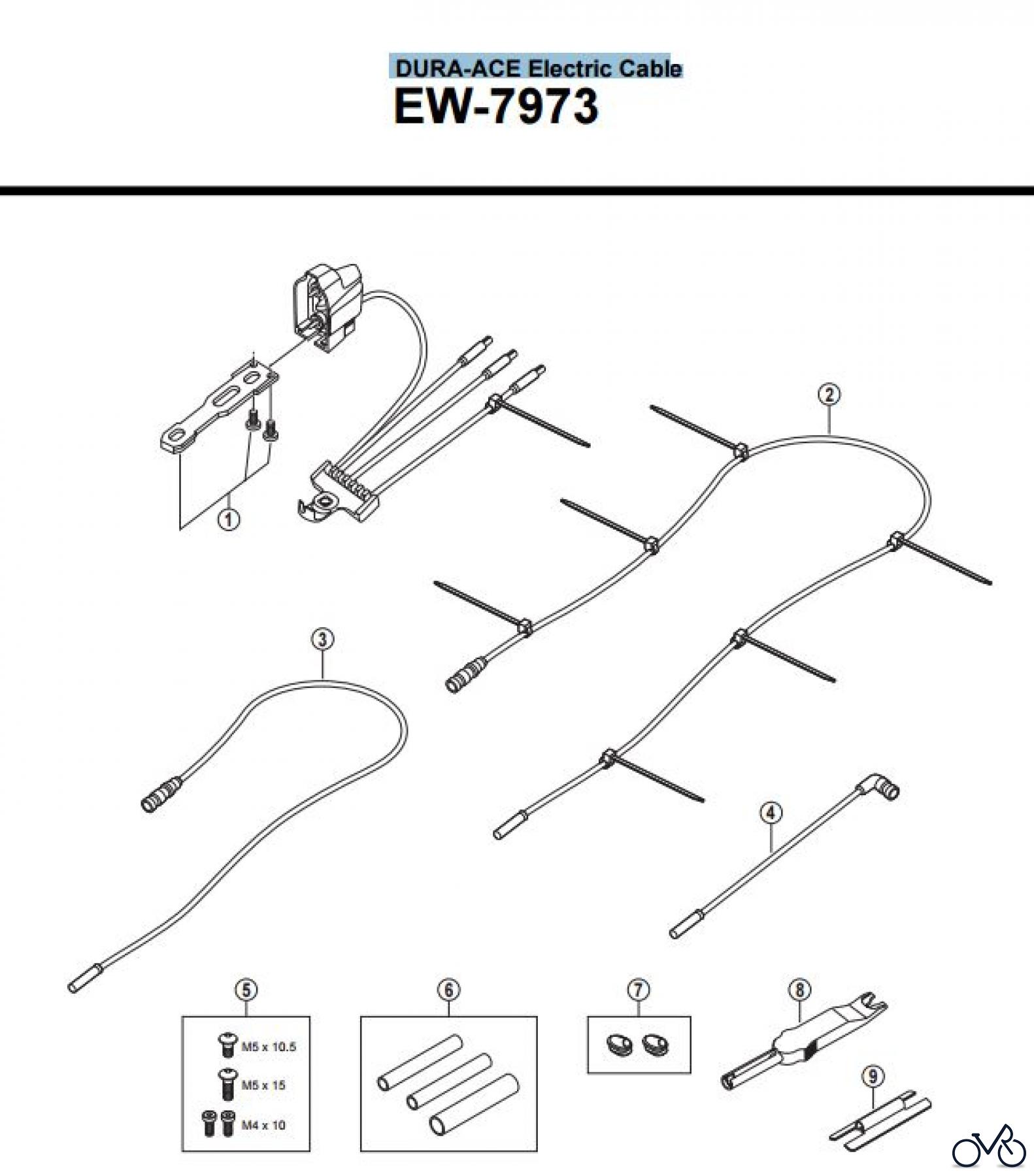 Shimano EW Elektrische Kabel EW-7973 -2968A DURA-ACE Electric Cable