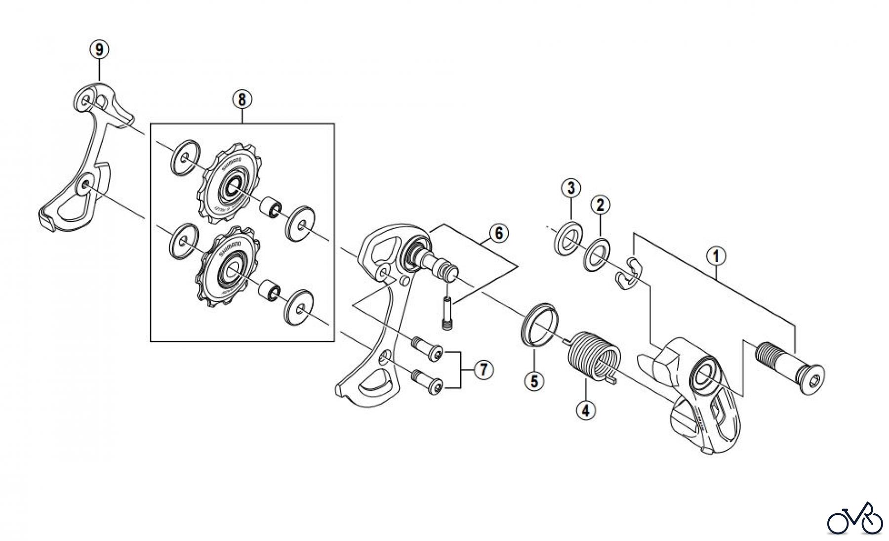 Shimano CT Chain Tensioner - Kettenspanner CT-S500 -2630A ALFINE Chain Tensioner