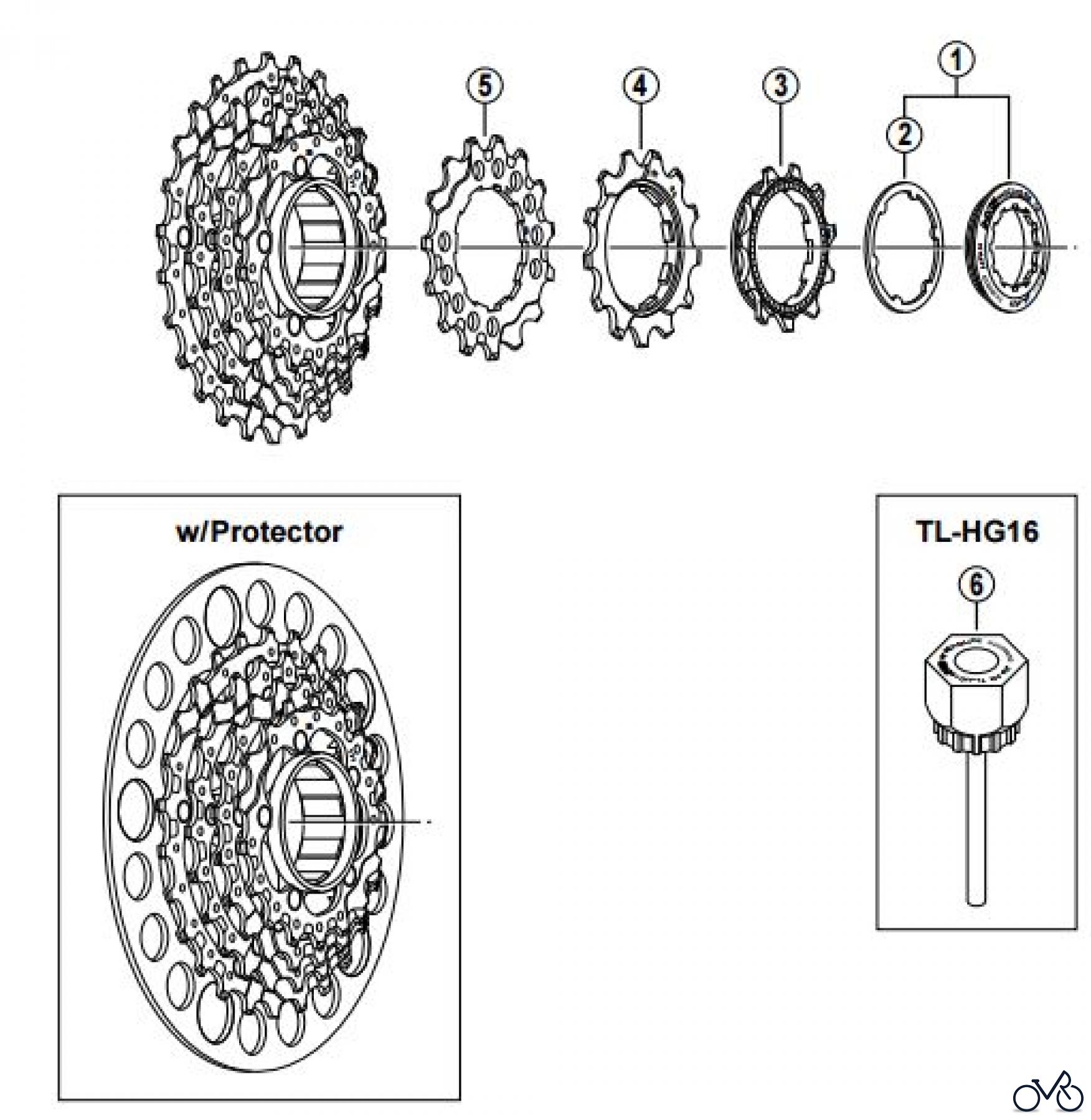 Shimano CS Cassette / Zahnkranz CS-AR01 SHIMANO AIRLINES Cassette Sprocket