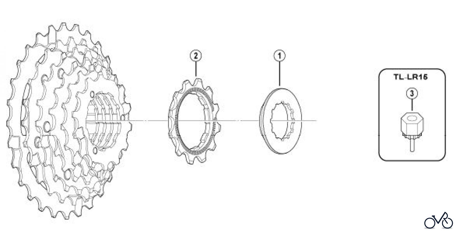 Shimano CS Cassette / Zahnkranz CS-HG20-7 E/bm/bp-Group Cassette Sprocket (7-Speed)