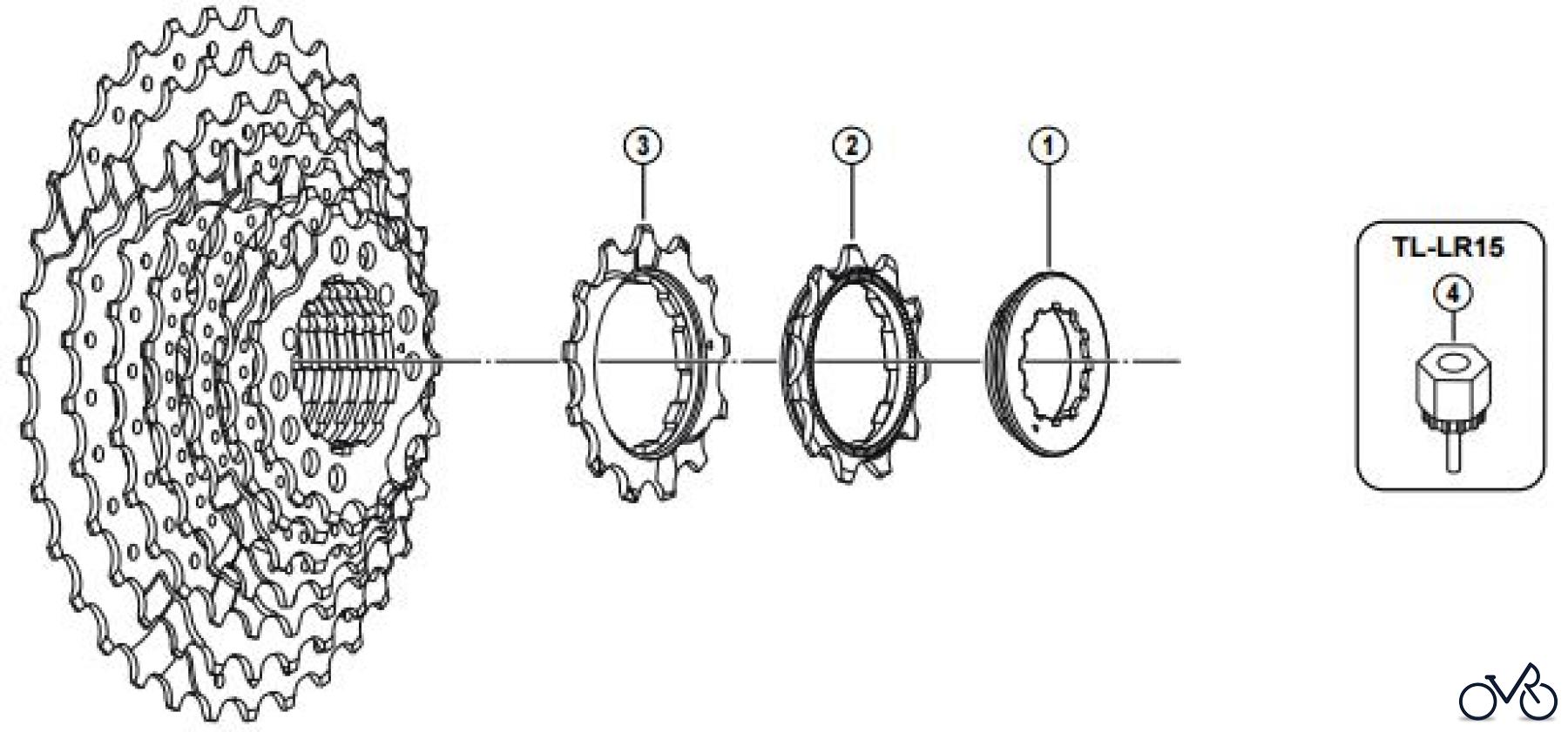 Shimano CS Cassette / Zahnkranz CS-HG200-9 bo/bn-Group Cassette Sprocket (9-Speed)