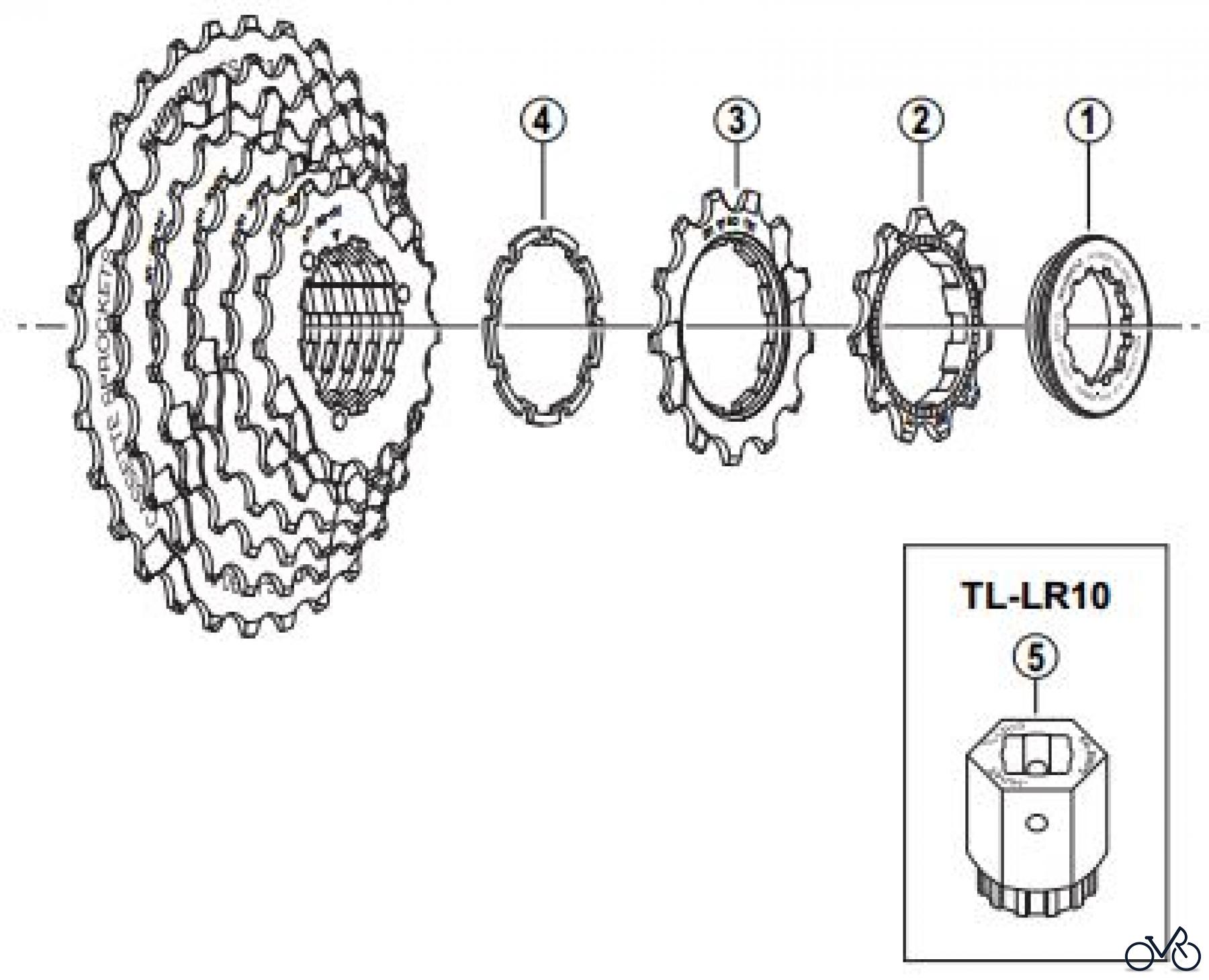 Shimano CS Cassette / Zahnkranz CS-HG30-8I Kassettenzahnkranz 8-fach / an- / aw-Gruppe