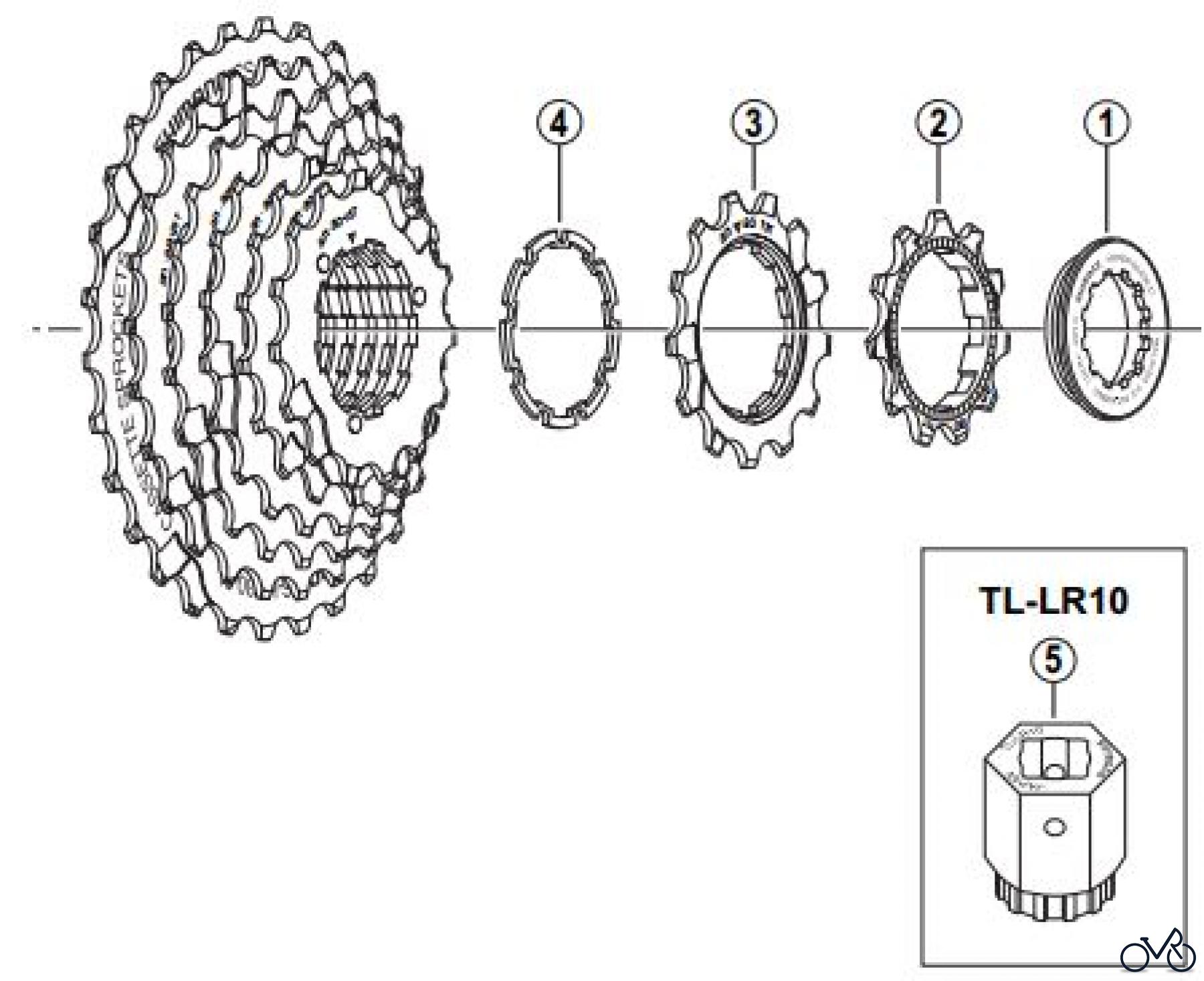Shimano CS Cassette / Zahnkranz CS-HG30-8I Kassettenzahnkranz Achtfach an- / aw-Gruppe