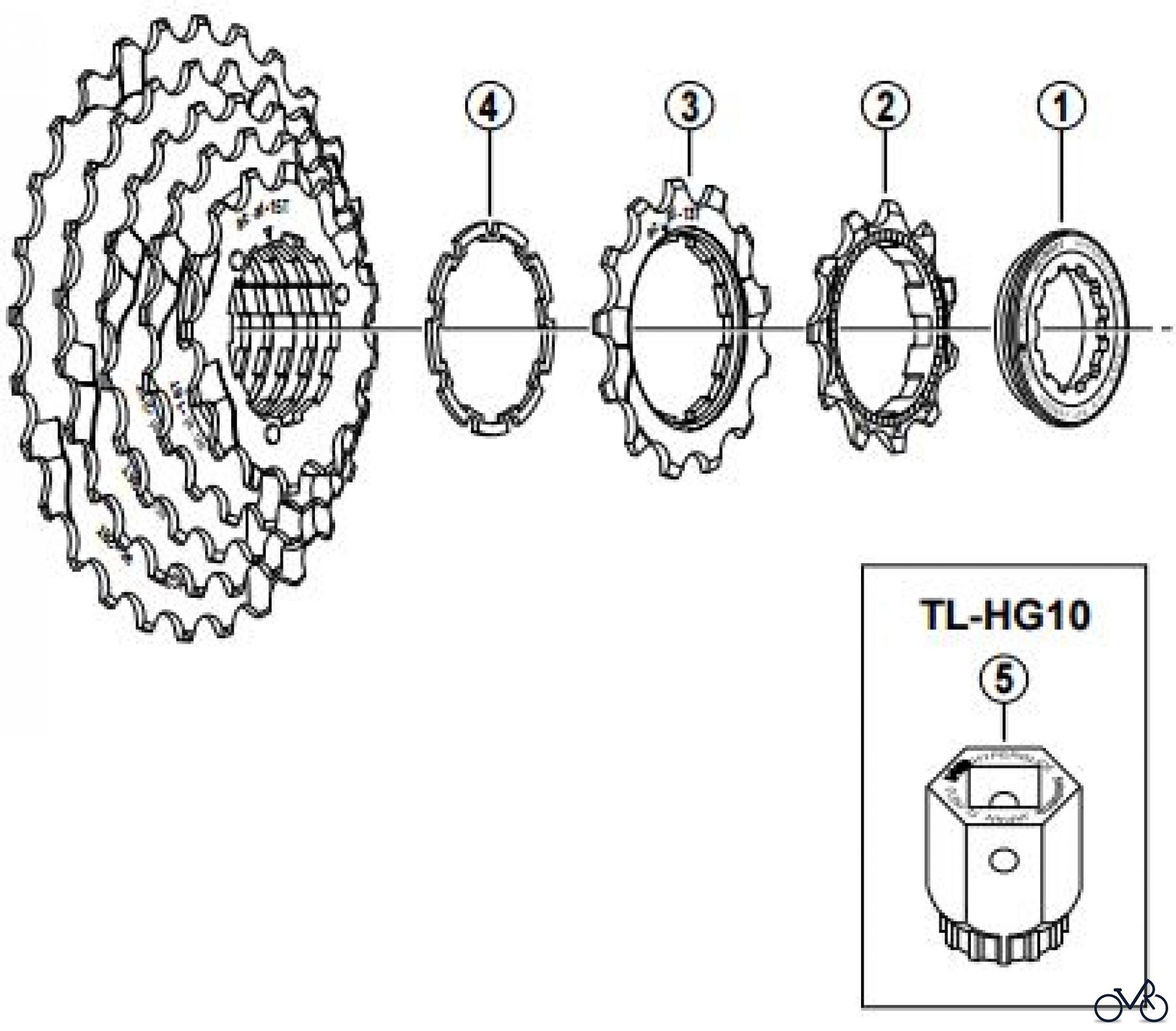 Shimano CS Cassette / Zahnkranz CS-HG30-Kassettenzahnkranz 7-fach / ac-Gruppe