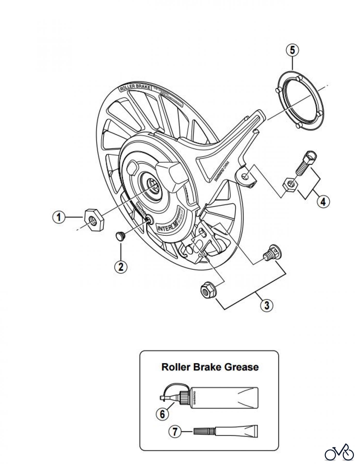 Shimano BR Brake - Bremse BR-IM35-FF -2776 Front Roller Brake
