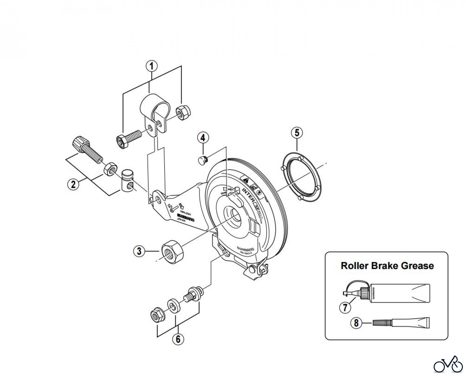 Shimano BR Brake - Bremse BR-IM53-R -2639 Roller Brake
