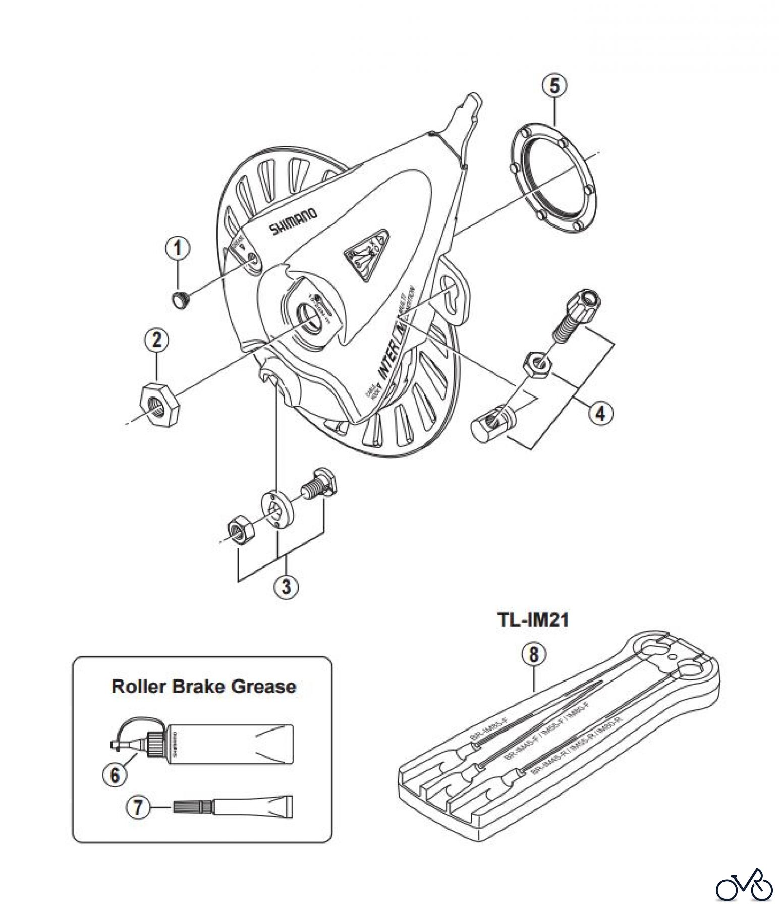  Shimano BR Brake - Bremse BR-IM55-F -3089  Roller Brake