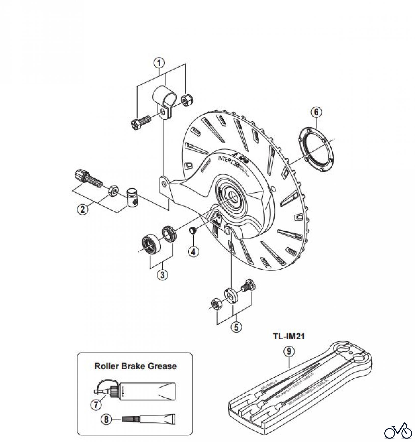 Shimano BR Brake - Bremse BR-IM81-R -3283A Roller Brake