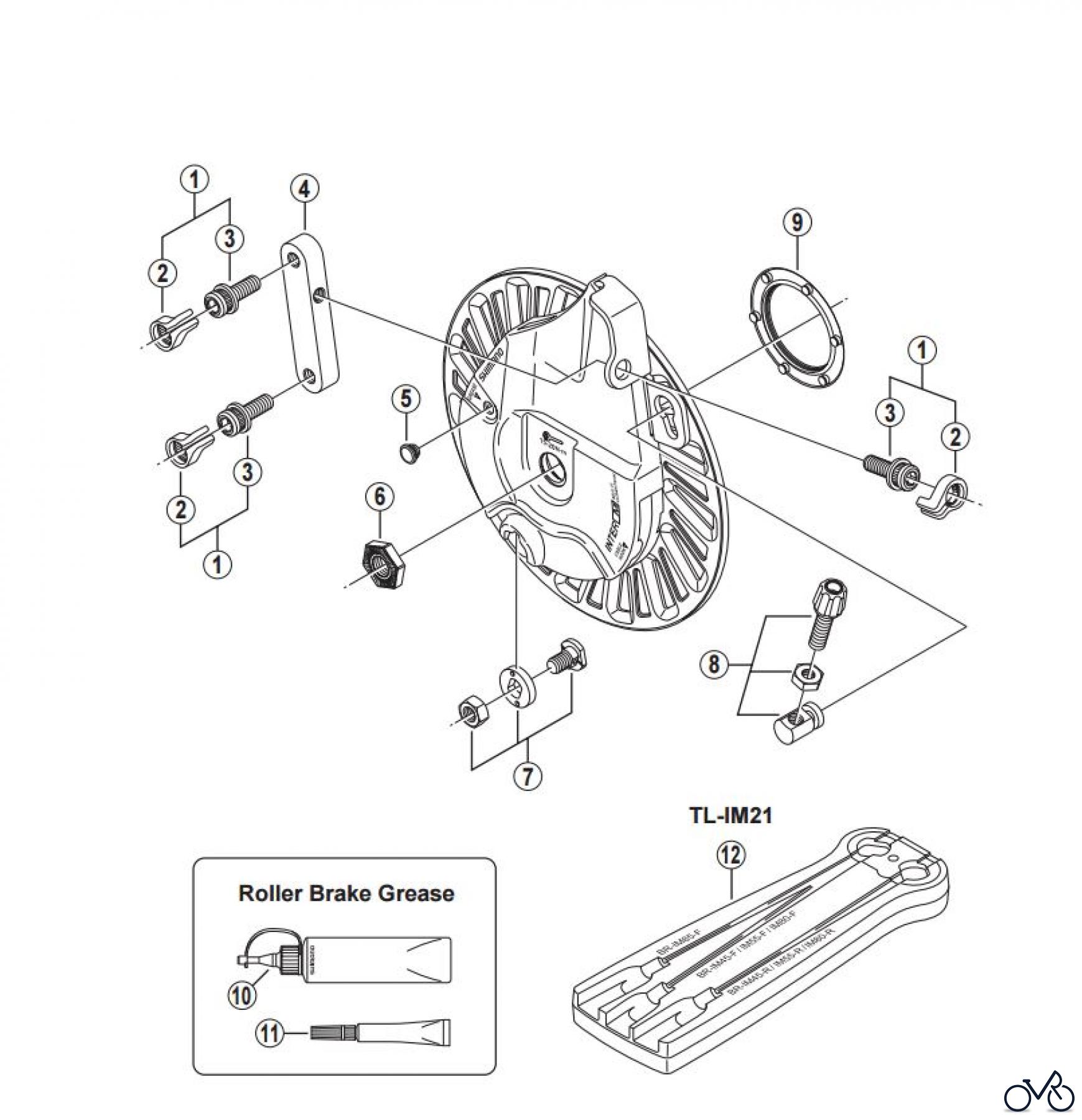 Shimano BR Brake - Bremse BR-IM85-F -3091 Roller Brake