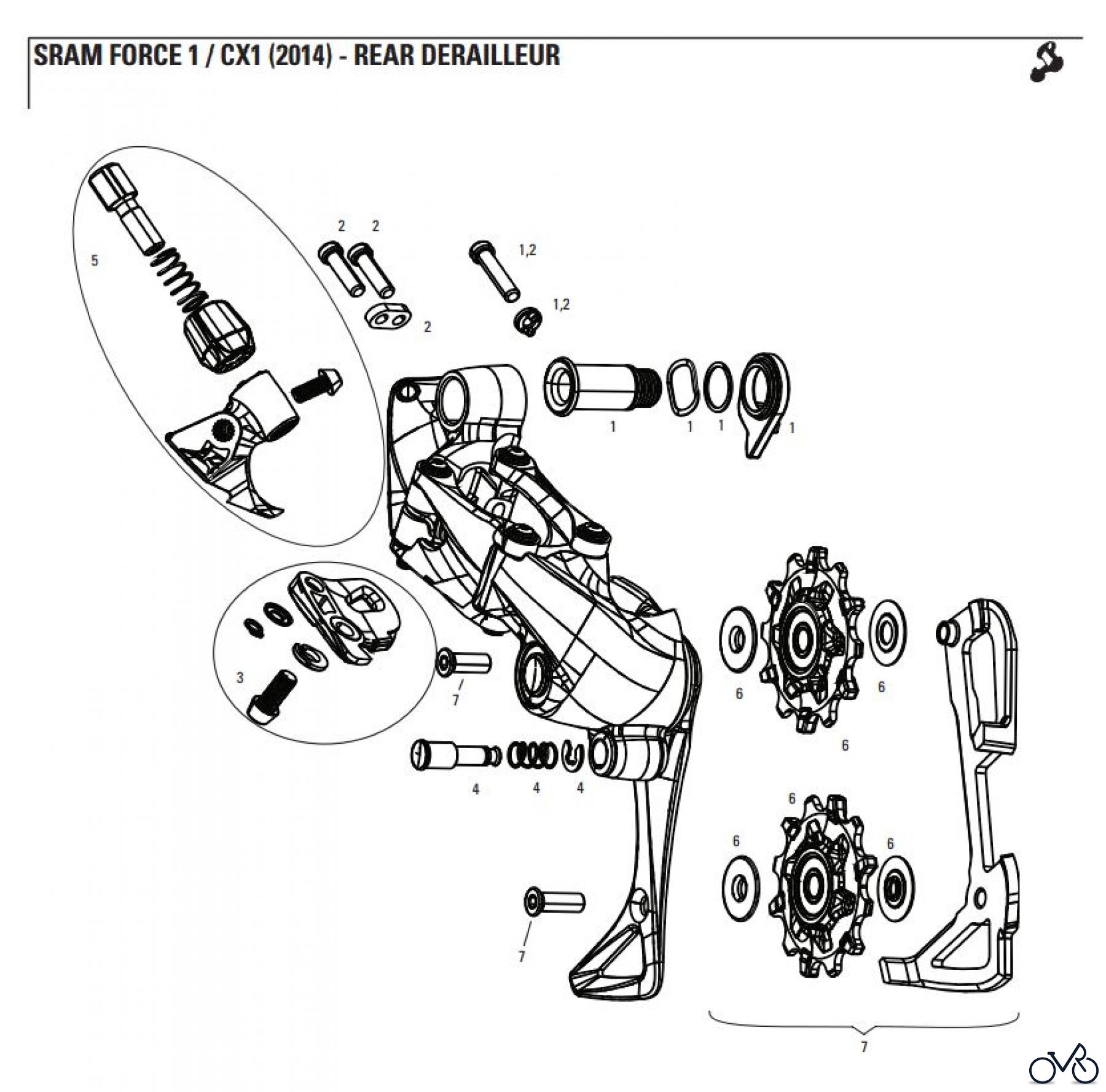 Sram Sram SRAM FORCE 1 / CX1 (2014) - REAR DERAILLEUR