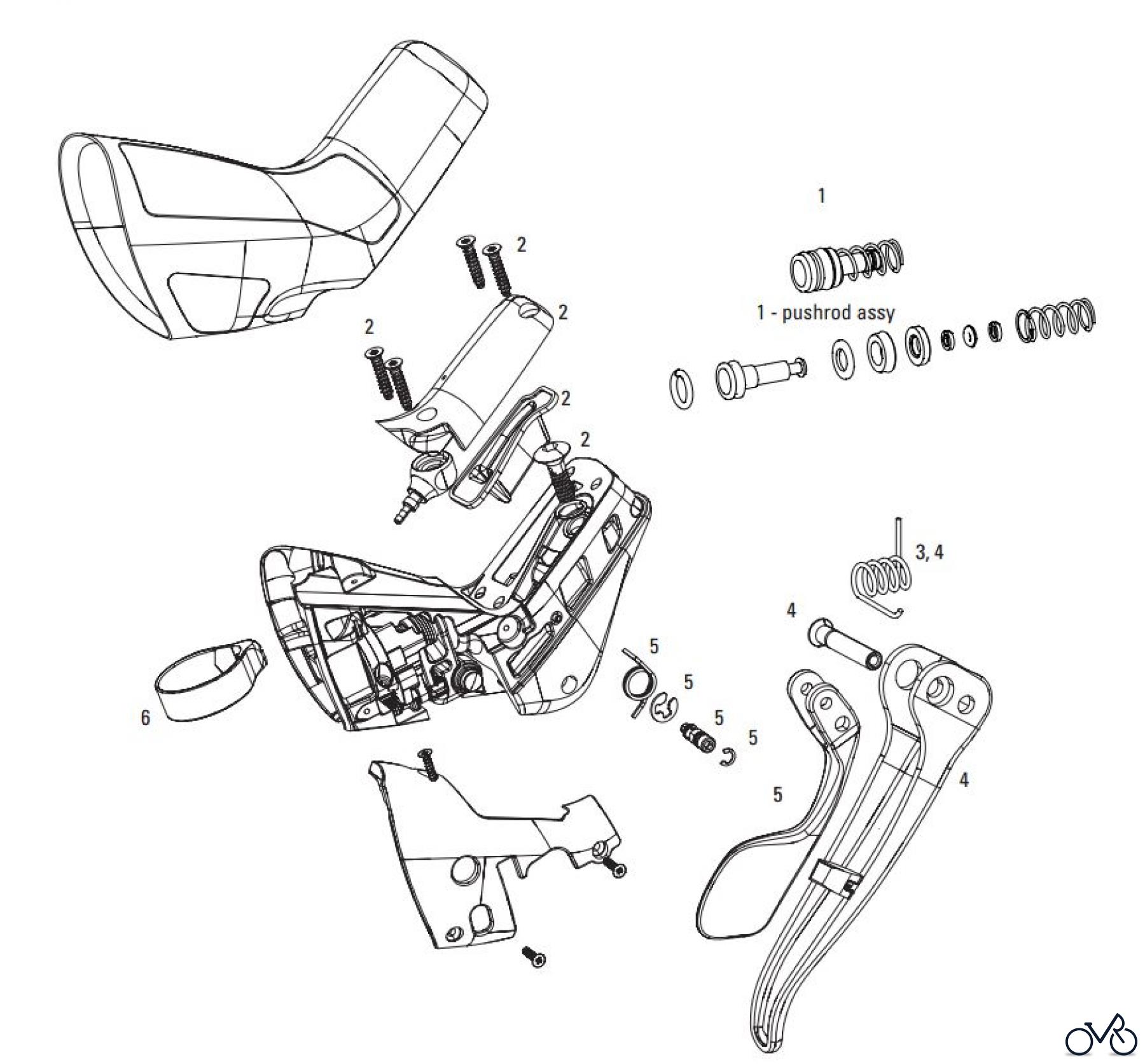 Sram Sram SRAM RED 22 B1 / FORCE 22 / FORCE CX1 / RIVAL 22 / 700 B1 HRD / HRR - SHIFTERS / BRAKE LEVERS
