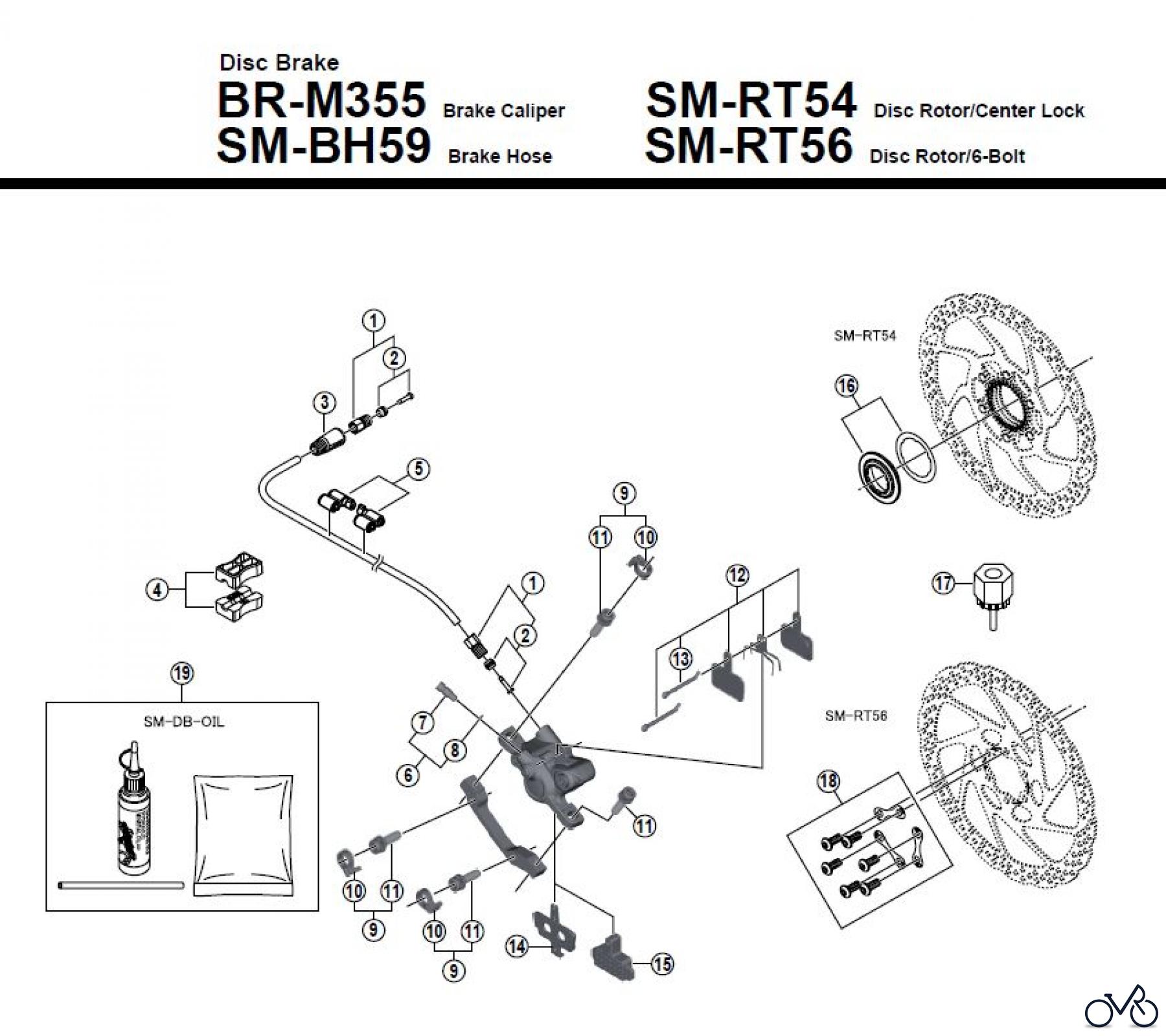 Shimano BR Brake - Bremse BR-M355 -3813