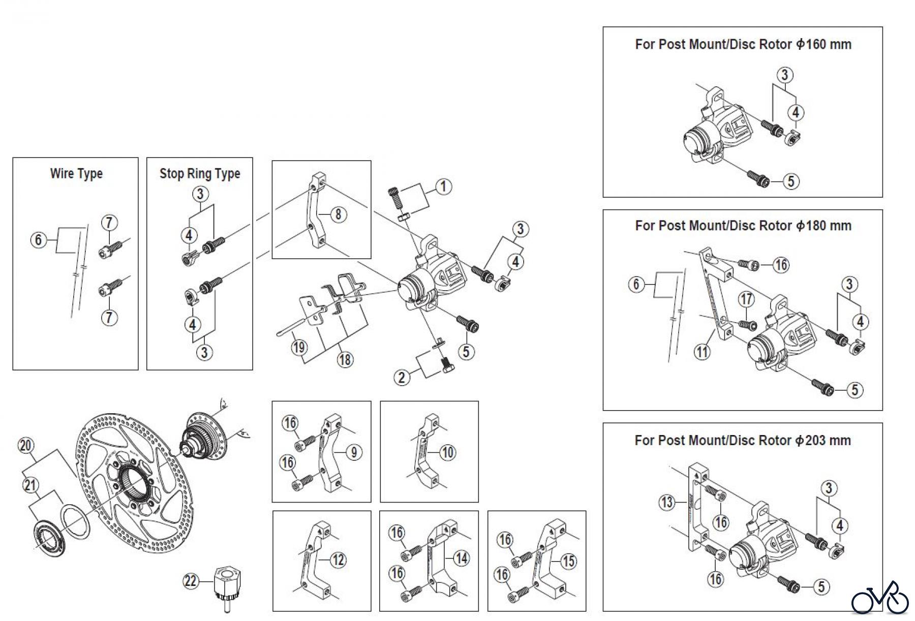 Shimano BR Brake - Bremse BR-M416-F-2810
