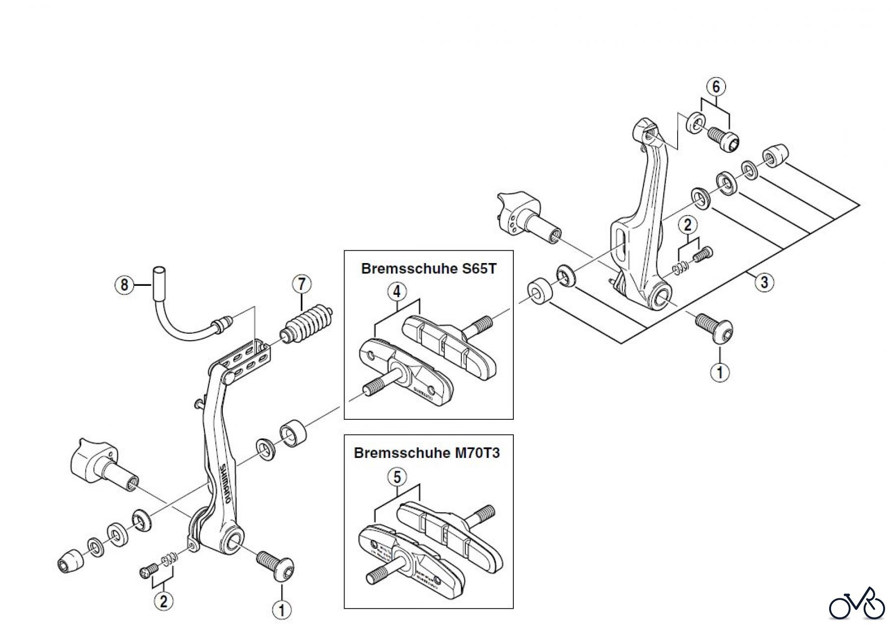 Shimano BR Brake - Bremse BR-M420, 2000