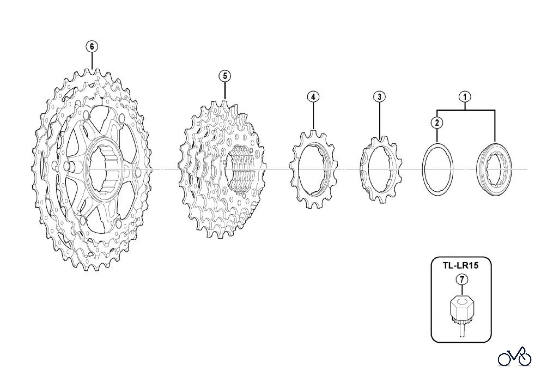 Shimano CS Cassette / Zahnkranz CS-HG81-10-3018A Cassette Sprocket (10-Speed)