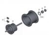 Shimano DH Dynamo Hub - Nabendynamo  DH-C6000-1R-3736 Nexus Hub Dynamo 6V-1.5W / Hub Roller Brake Compatible