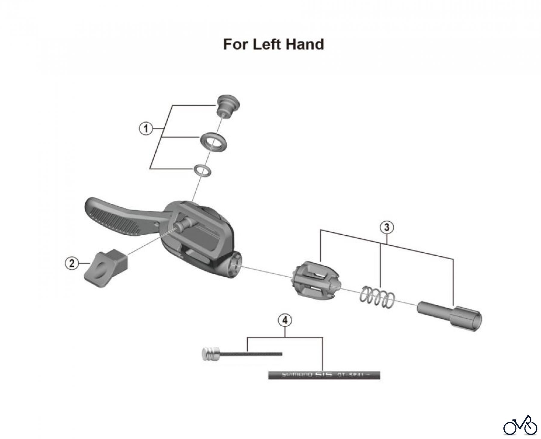Shimano SL Shift Lever - Schalthebel SL-MT800 (-4364) Sattelstützenhebel