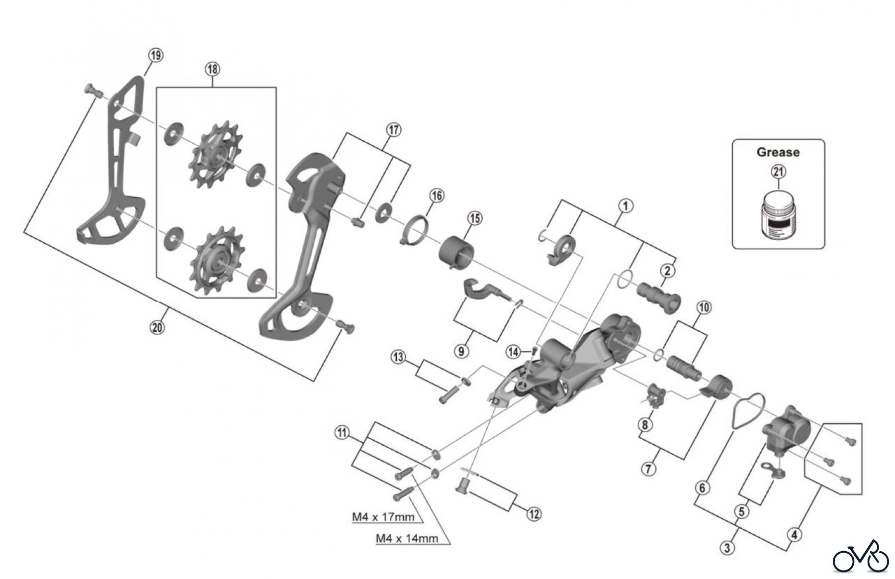 Shimano RD Rear Derailleur - Schaltwerk RD-M9120 (-4388C) XTR Rear Derailleur
