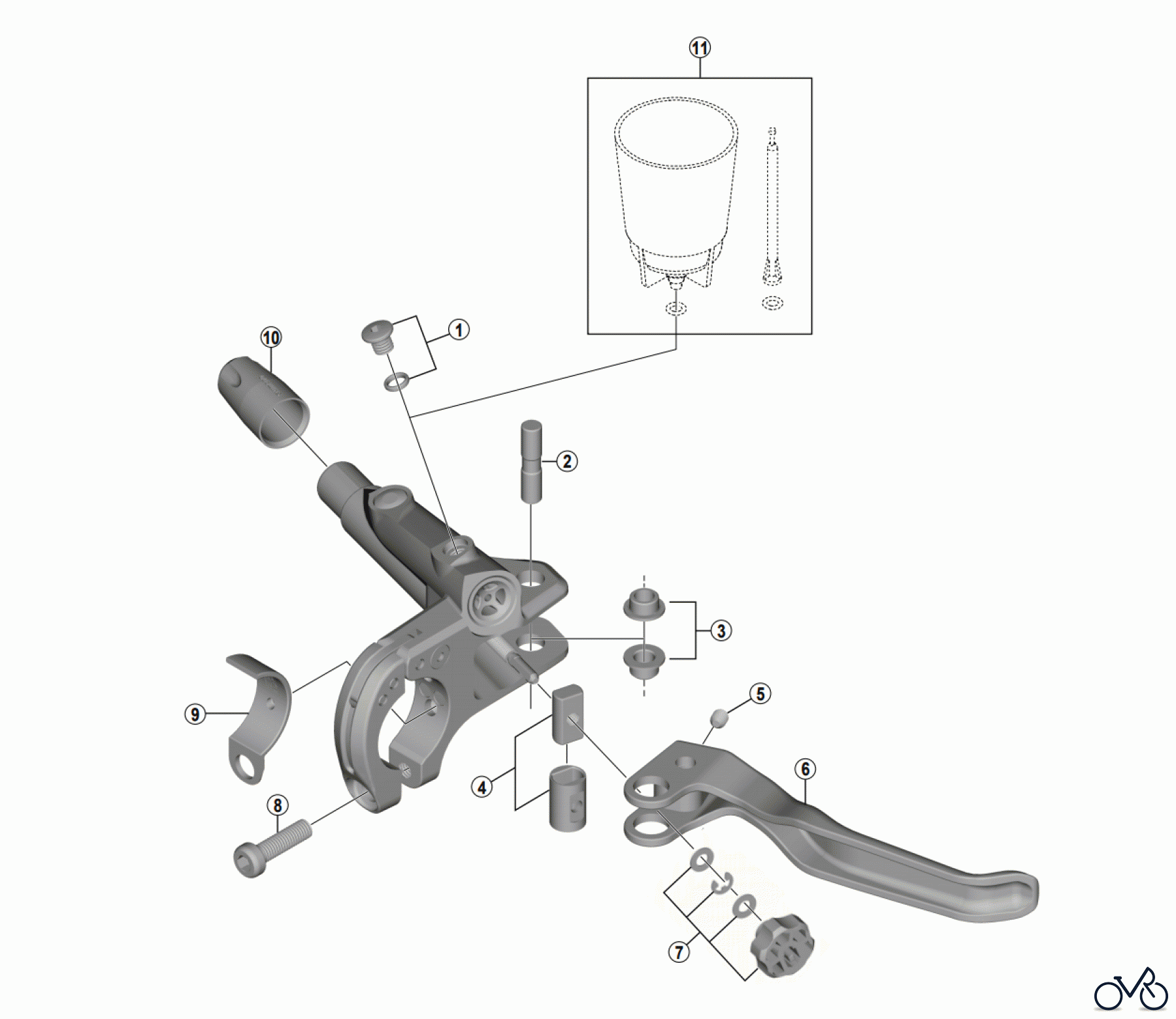 Shimano BL Brake Lever - Bremshebel BL-T8000 (4017) DEORE XT Brake Lever