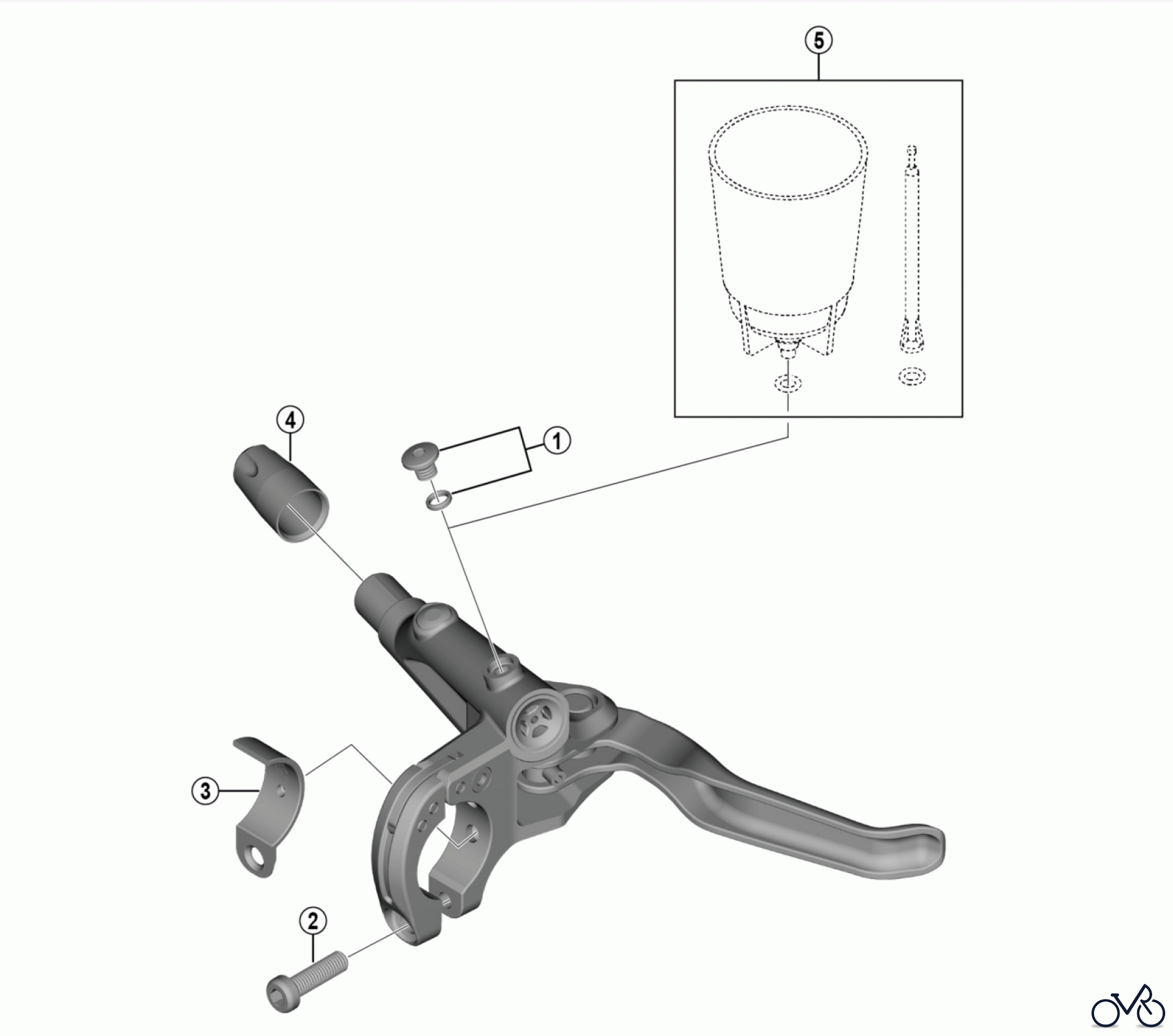 Shimano BL Brake Lever - Bremshebel BL-T6000 (4202) DEORE Bremshebel