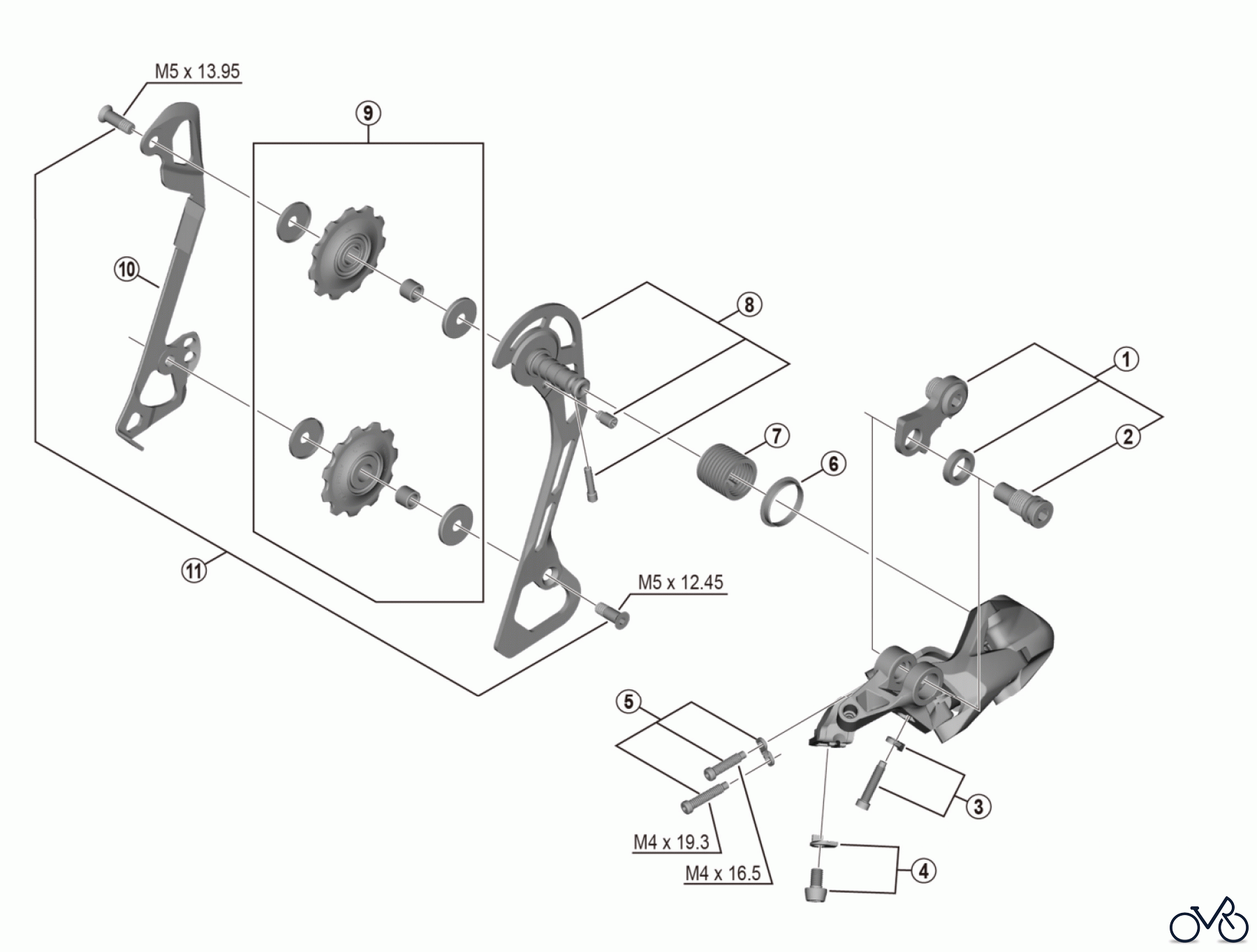 Shimano RD Rear Derailleur - Schaltwerk RD-T6000 (4199) SGS DEORE Rear Derailleur (10-speed)