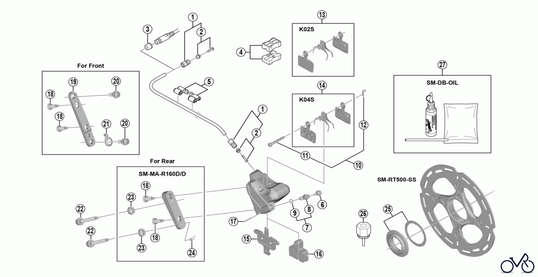 Shimano BR Brake - Bremse BR-U5000 METREA Scheibenbremse