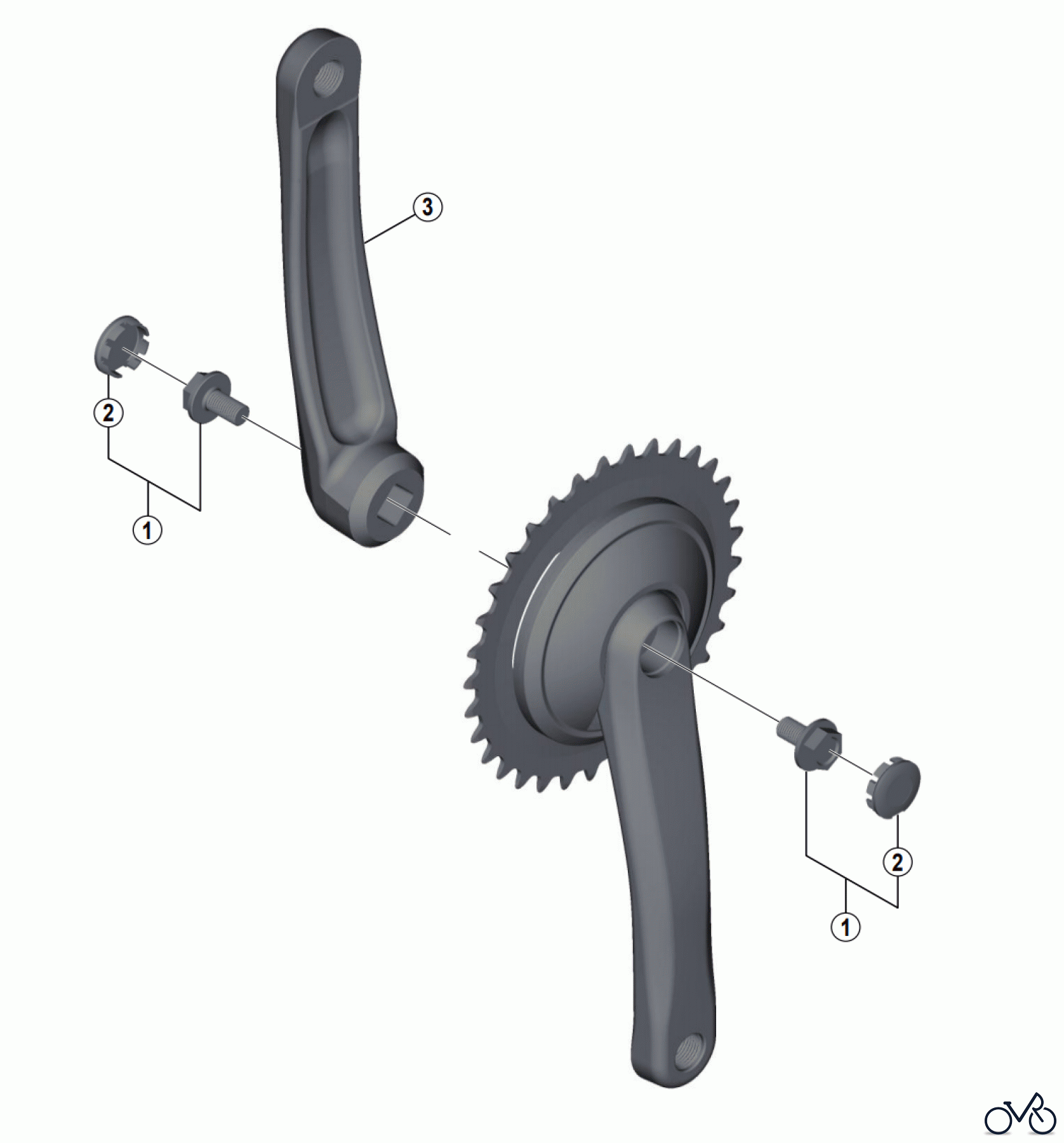 Shimano FC Front Chainwheel - Kurbelsatz, Vorderes Kettenblatt FC-C6000 Nexus Crankset