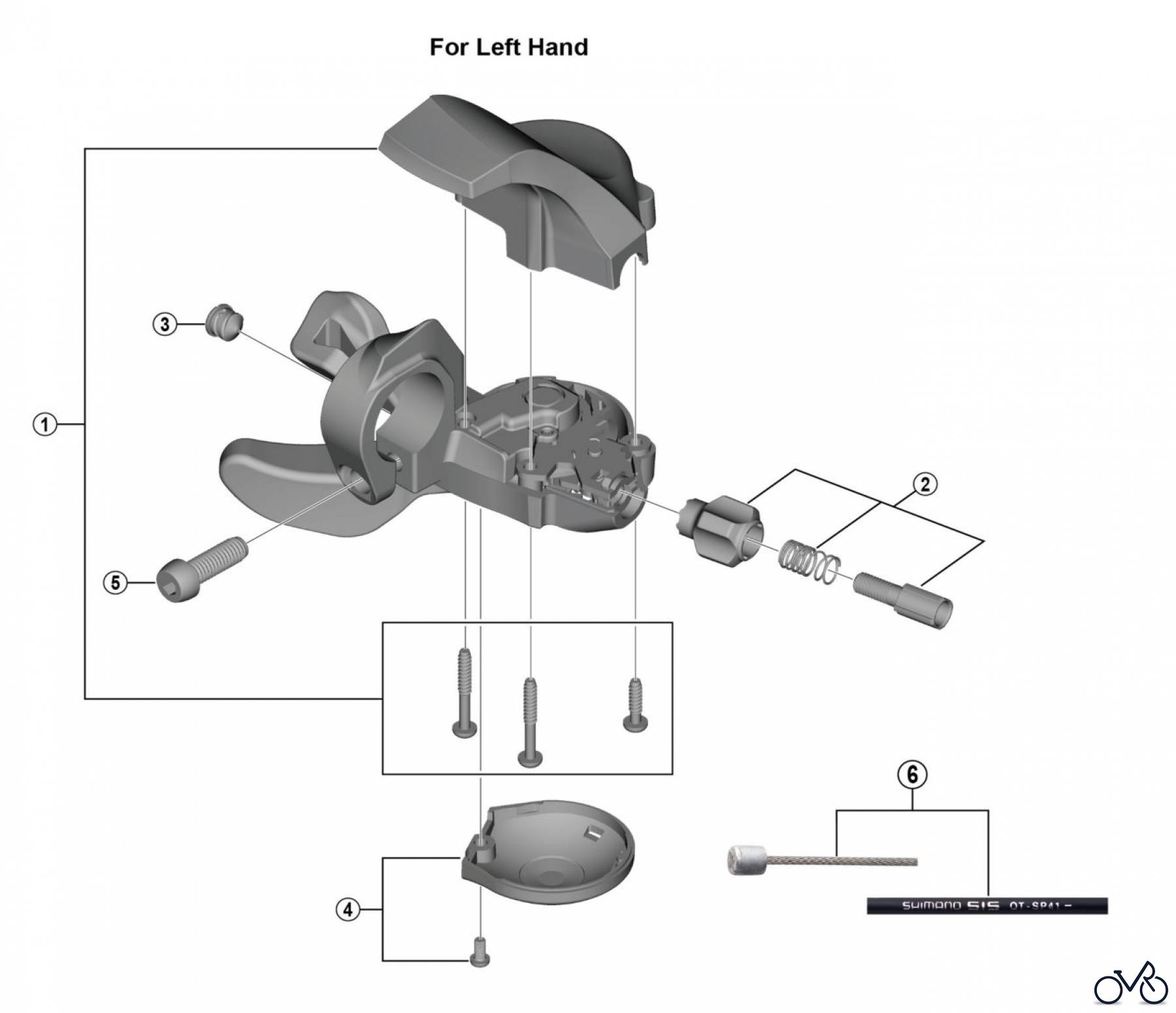 Shimano SL Shift Lever - Schalthebel SL-R2030 CLARIS Rapidfire Plus Lever