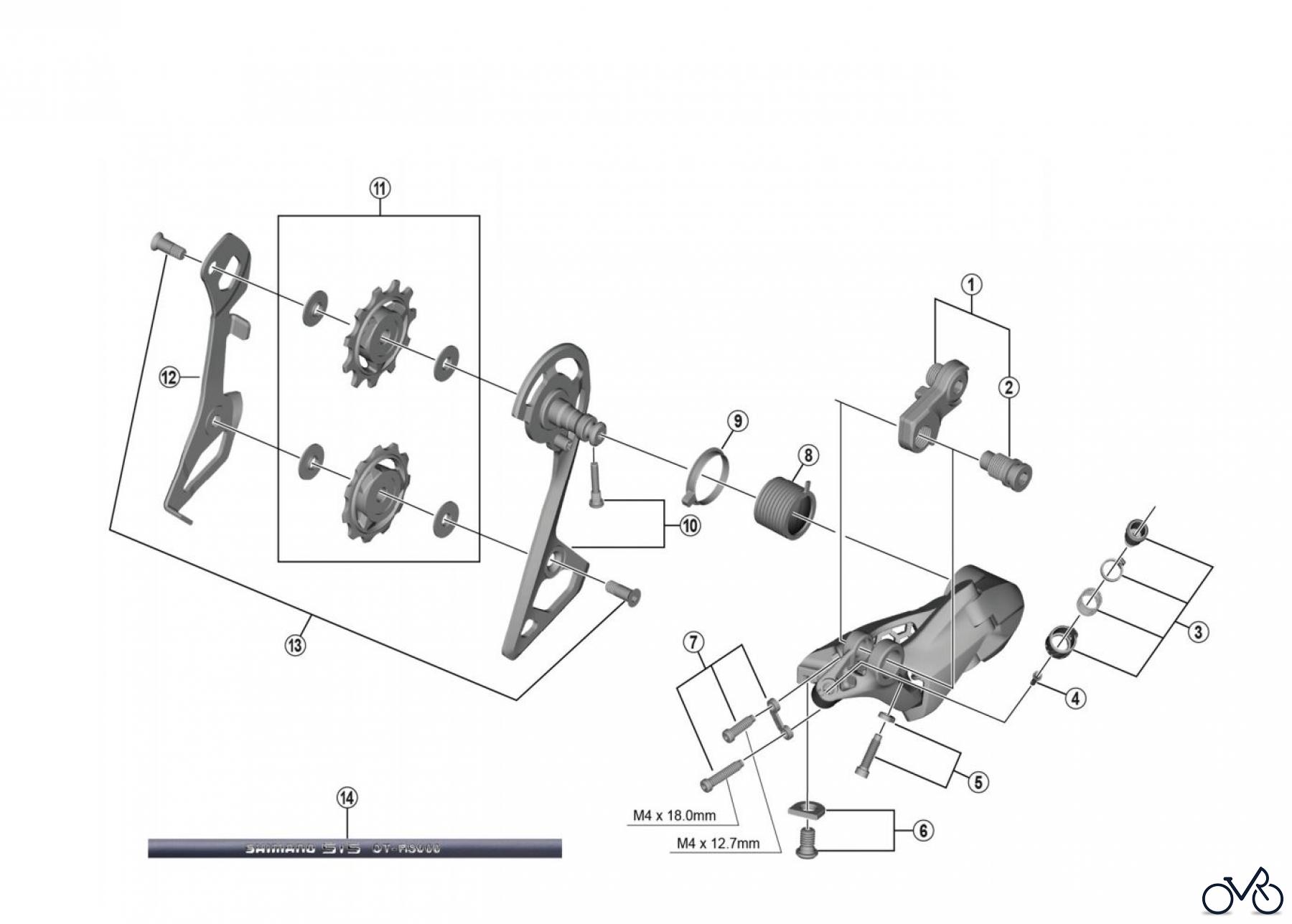 Shimano RD Rear Derailleur - Schaltwerk RD-R8000-SS ULTEGRA Schaltwerk