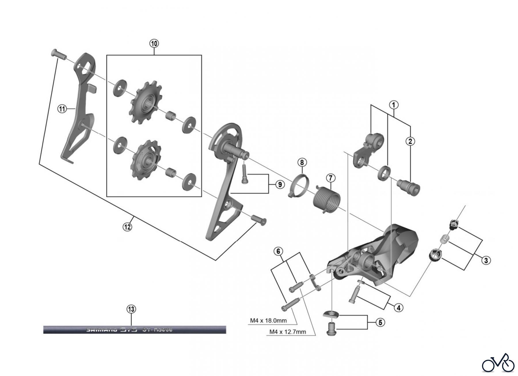 Shimano RD Rear Derailleur - Schaltwerk RD-R7000-SS SHIMANO 105 Rear Derailleur