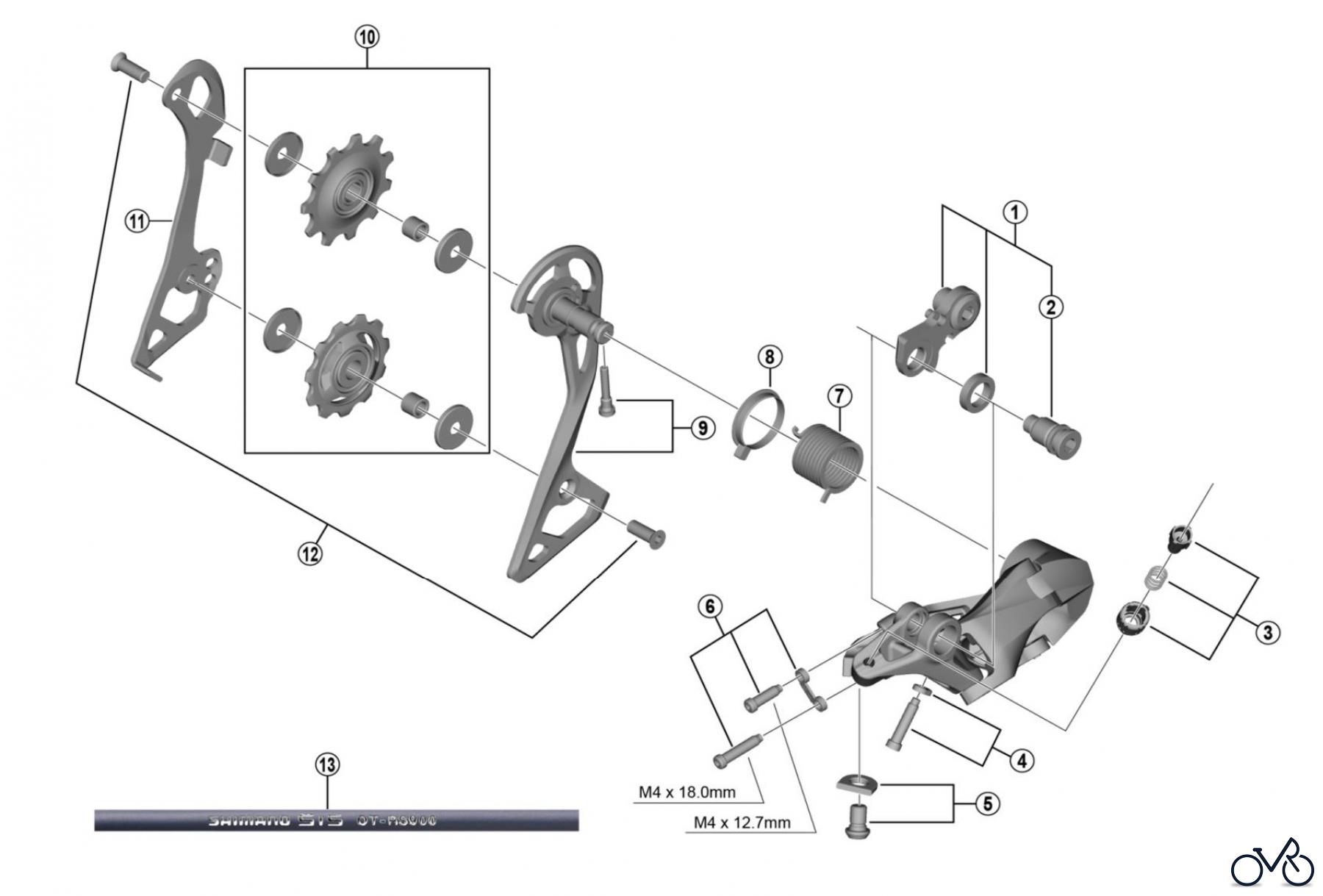 Shimano RD Rear Derailleur - Schaltwerk RD-R7000-GS SHIMANO 105 Schaltwerk