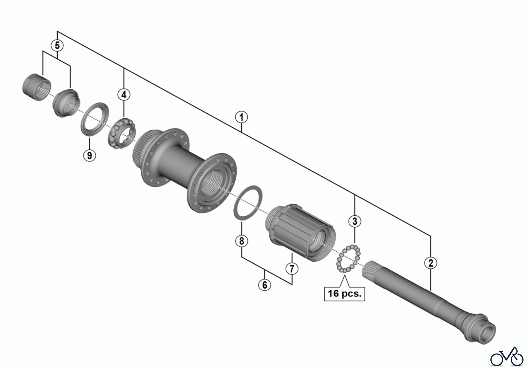 Shimano FH Free Hub - Freilaufnabe FH-RS770 Freehub (10/11-speed)