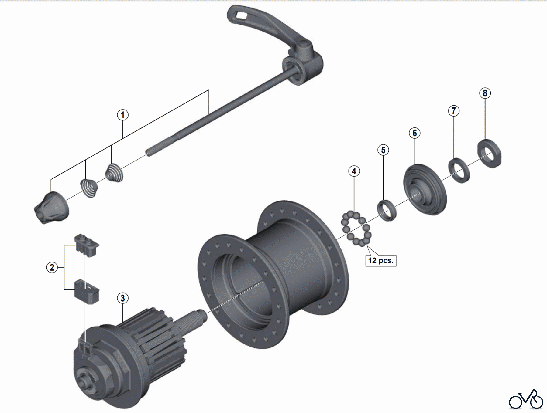 Shimano DH Dynamo Hub - Nabendynamo DH-T4000-1N ALIVIO Hub Dynamo