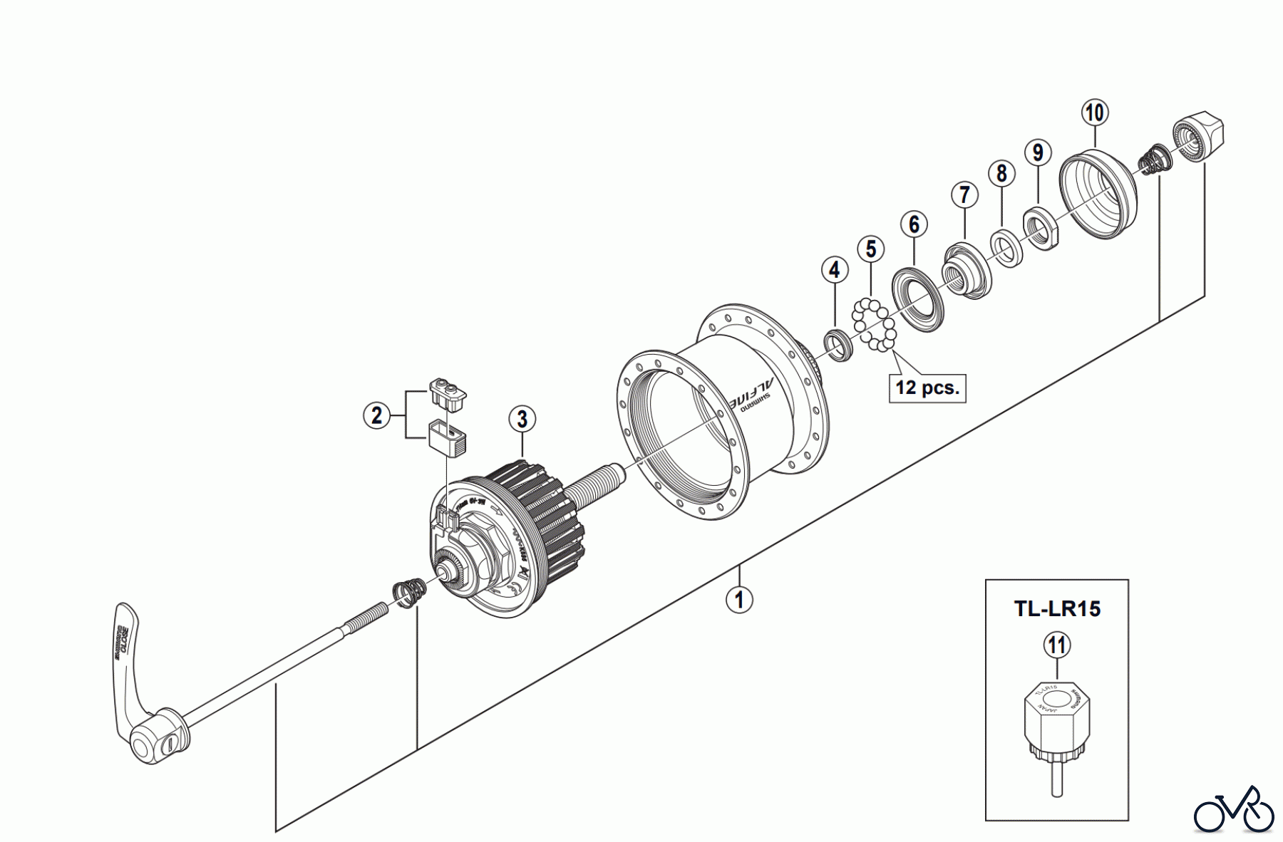 Shimano DH Dynamo Hub - Nabendynamo DH-S501 ALFINE Hub Dynamo